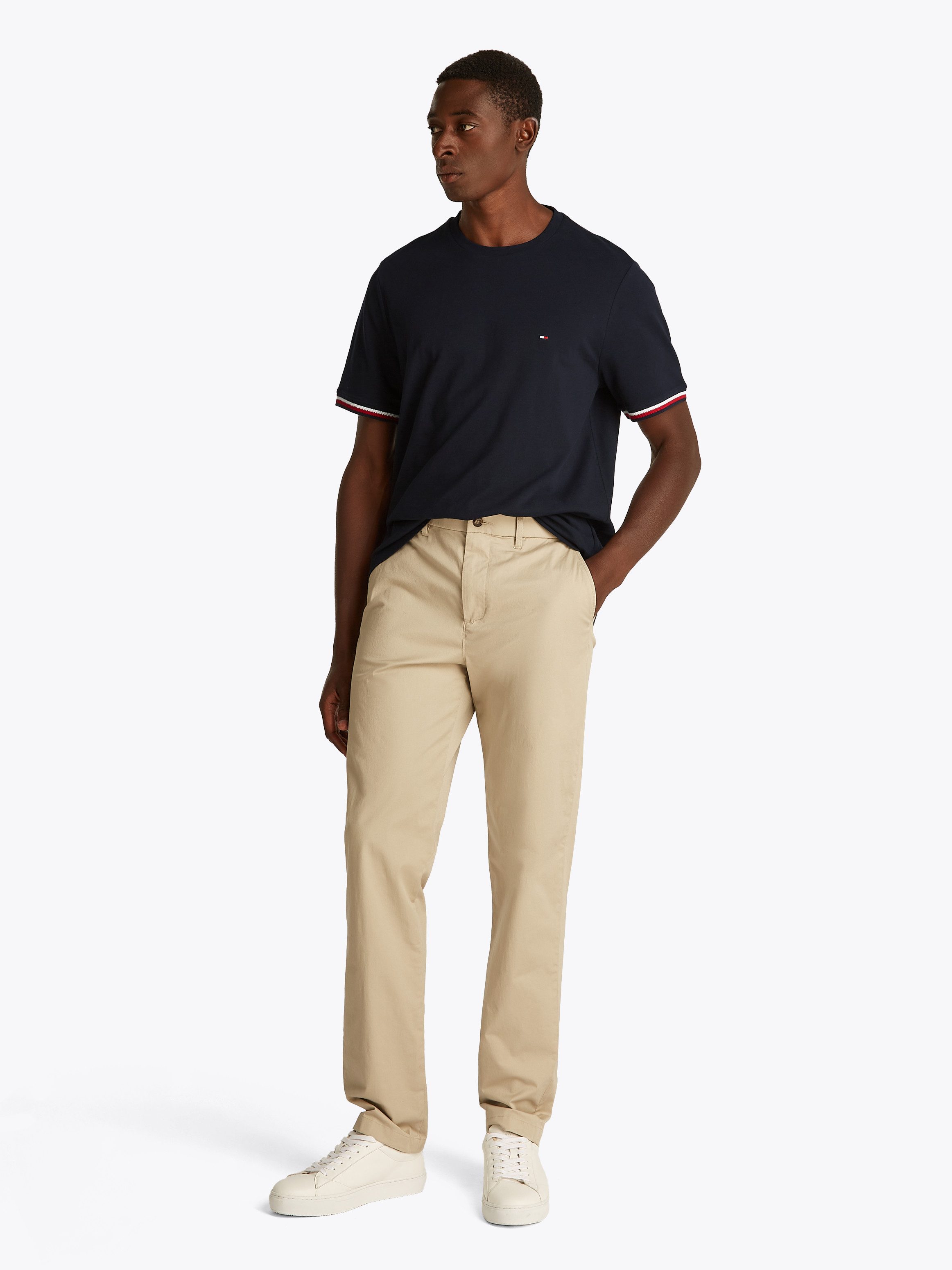 Tommy Hilfiger T-shirt GLOBAL STRIPE CUFF TEE