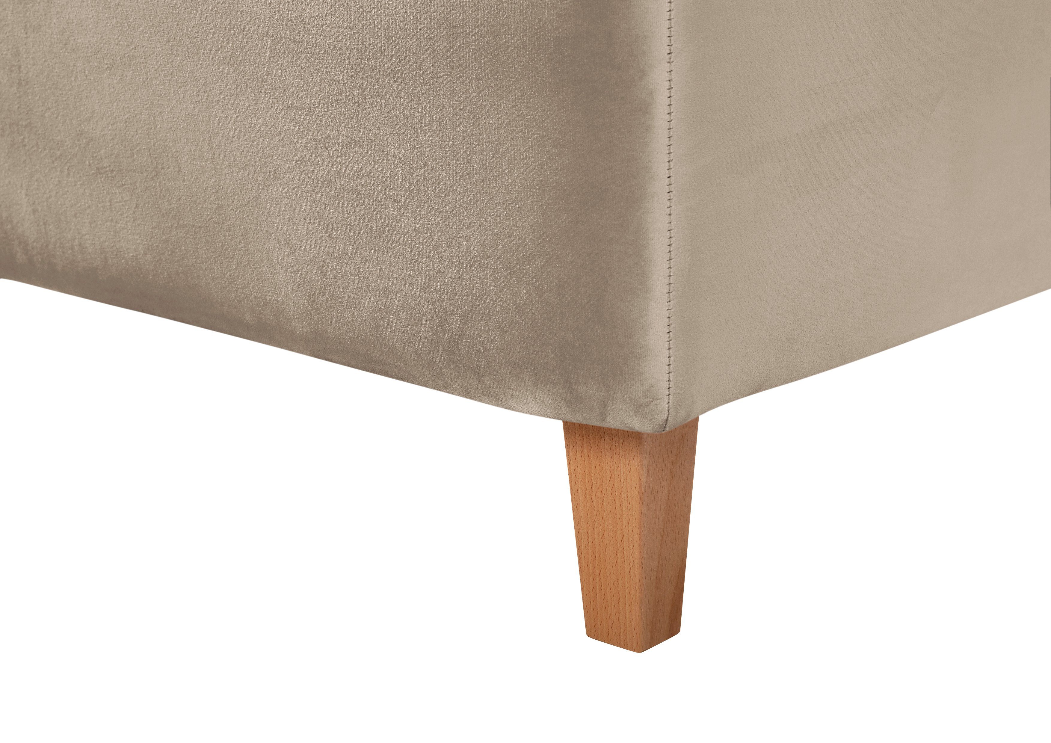 Guido Maria Kretschmer Home&Living Gestoffeerd bed Sunley 100 Kruisstiksel, hoofdbordhoogte 102 cm, zonder of met matras/lattenbodem