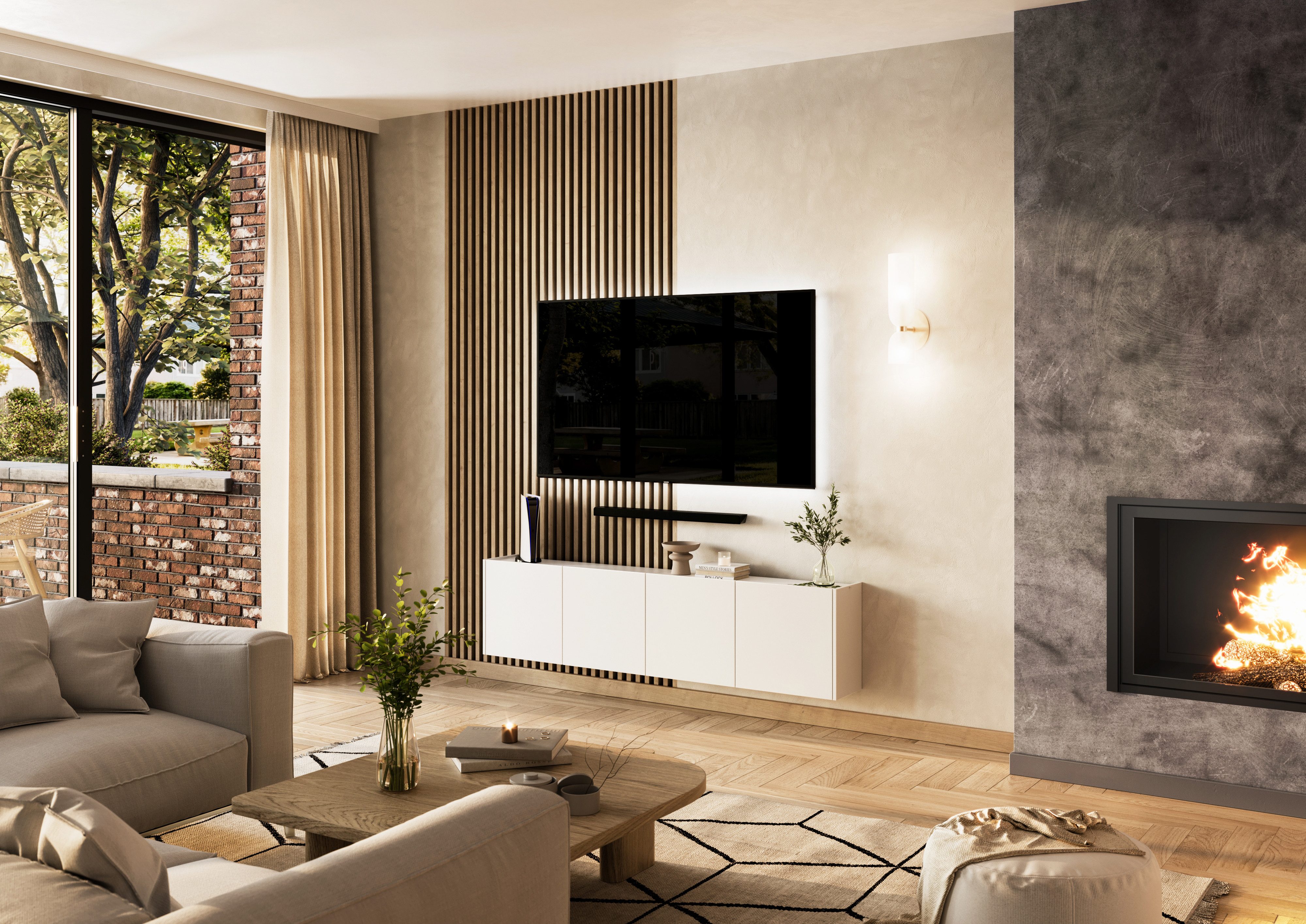 GERMANIA Multifunctionele kast Libbiano met balkonlook