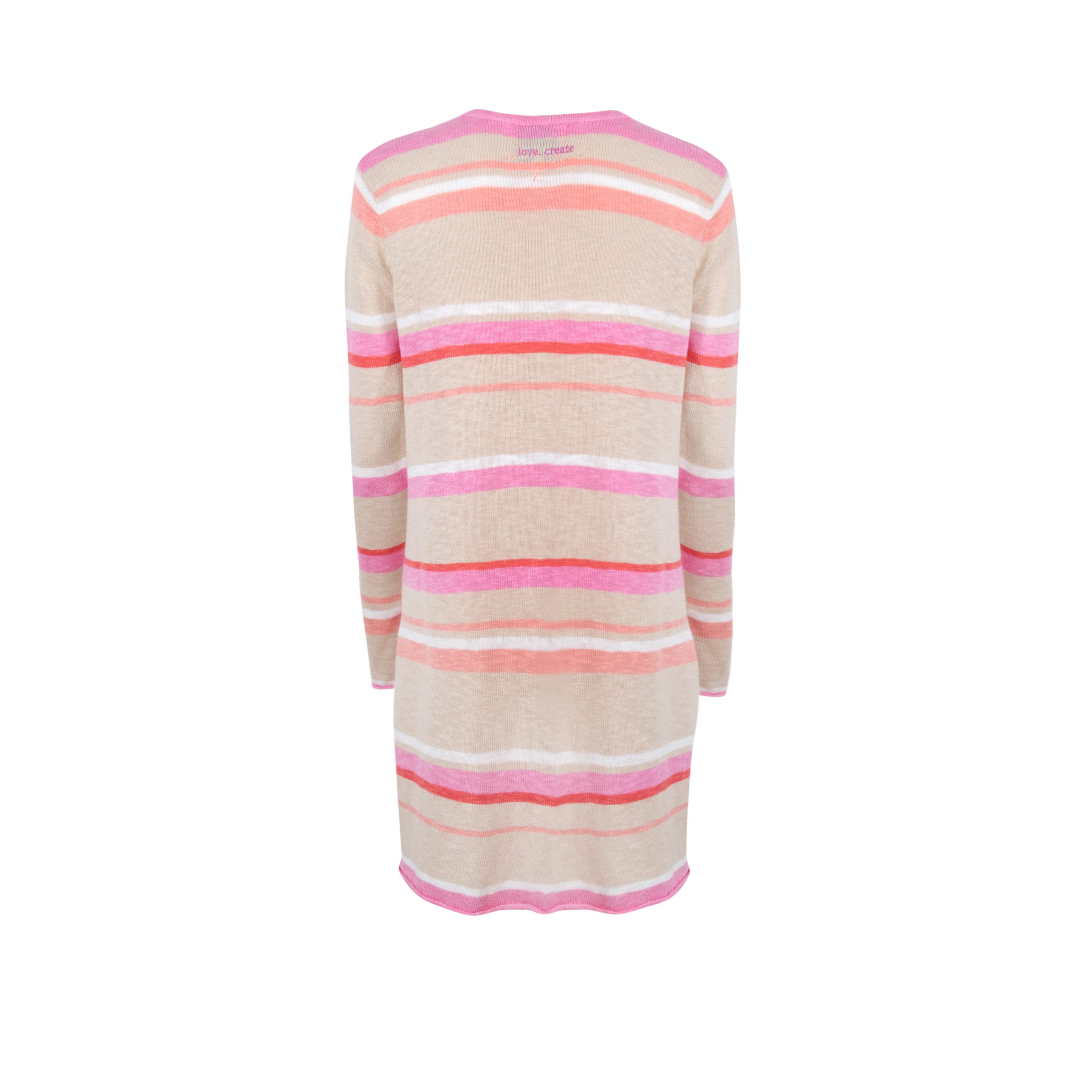 Lieblingsstück Lang vest SinaL met all-over streepdesign