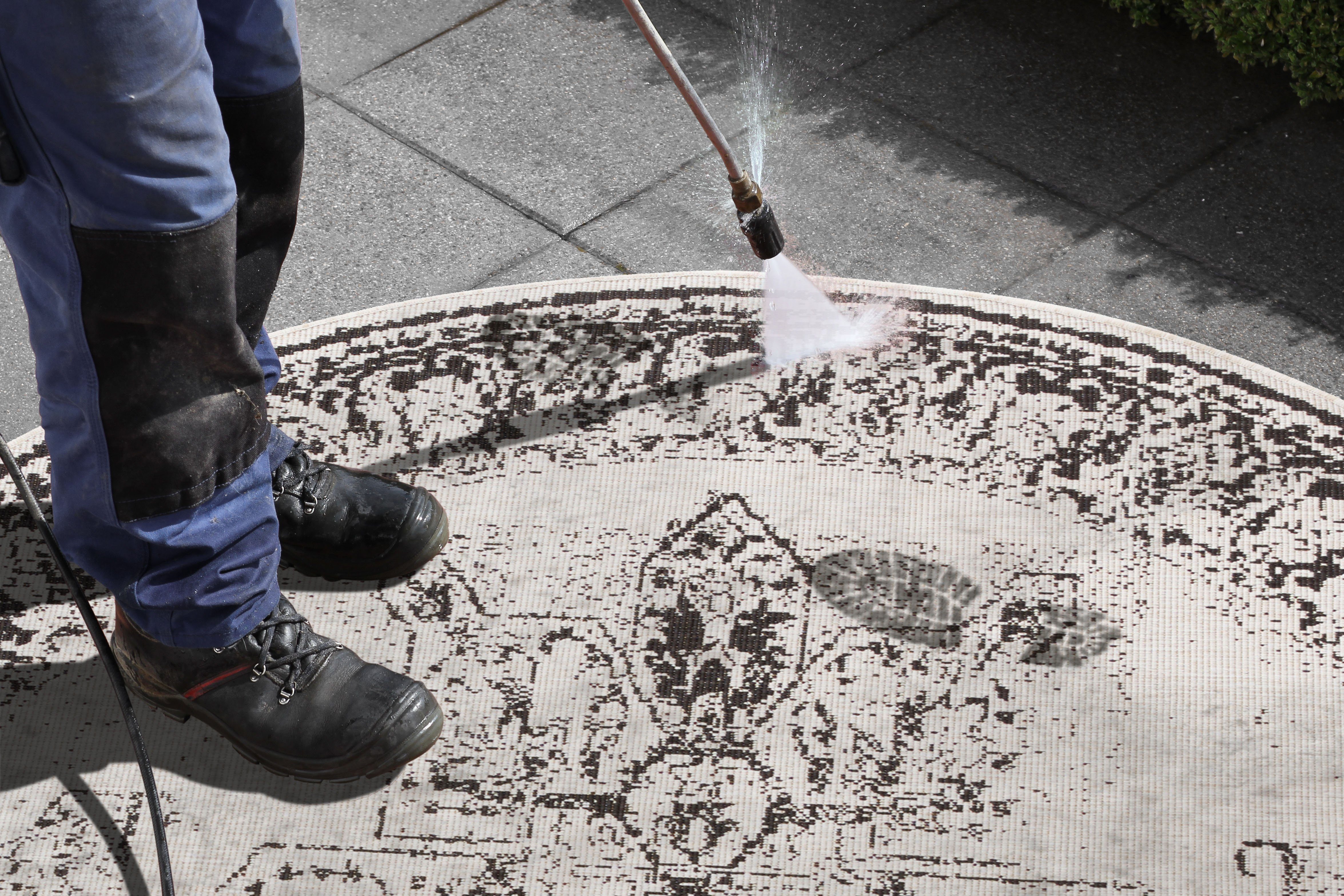 NORTHRUGS Vloerkleed Borbon tweezijdig te gebruiken kleed Geschikt voor binnen en buiten, weerbestendig, balkon, tuin, woonkamer, waterbestendig