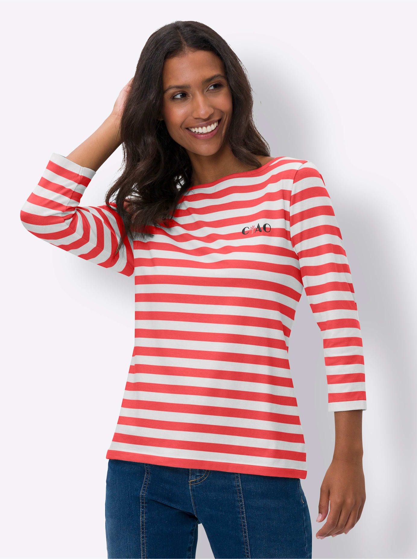 heine T-shirt Gestreept shirt (1-delig)