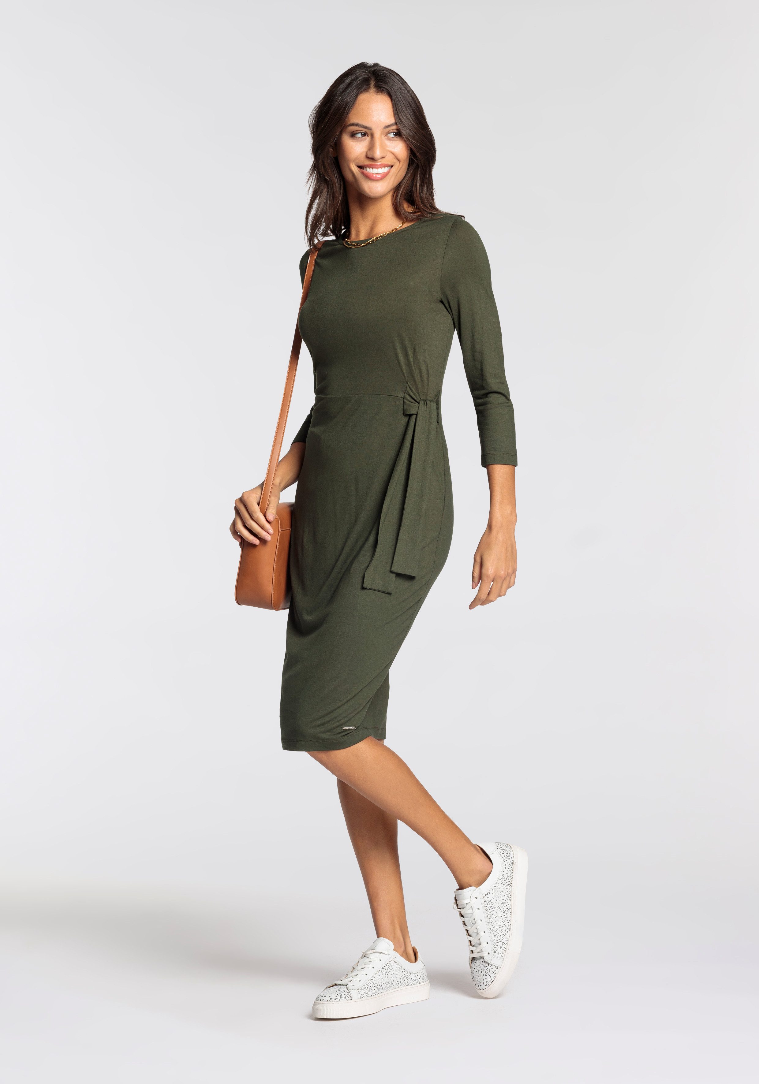 Laura Scott Jerseyjurk met bindceintuur nieuwe collectie