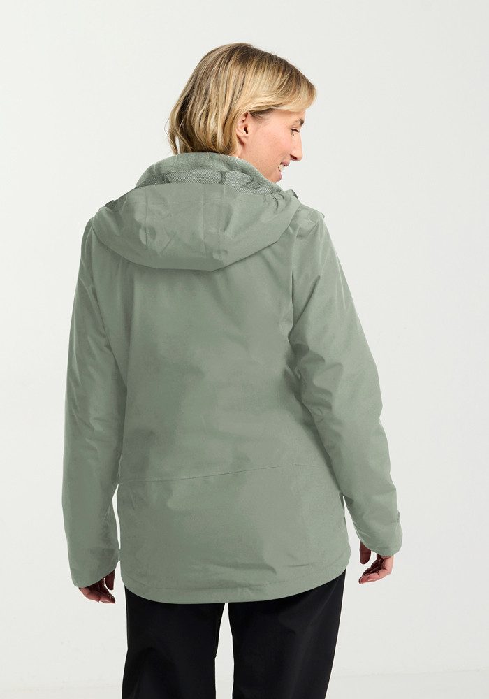 Jack Wolfskin Functioneel 3-in-1-jack MOONRISE 3IN1 JKT W met waterafstotende ritsen