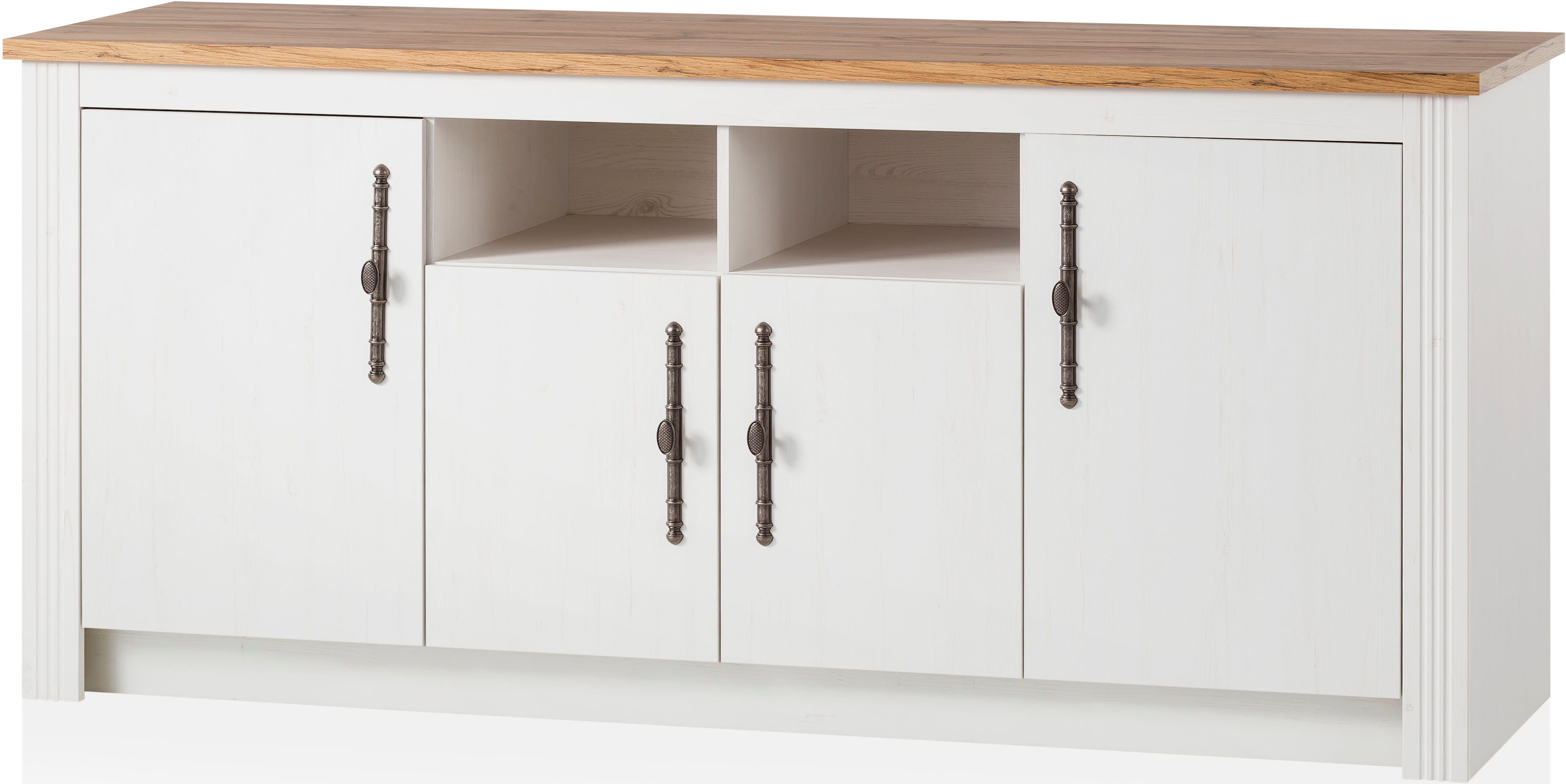 Kochstation Gootsteenkast KS-Westminster in romantische landelijke stijl, breedte 204 cm, exclusief by otto