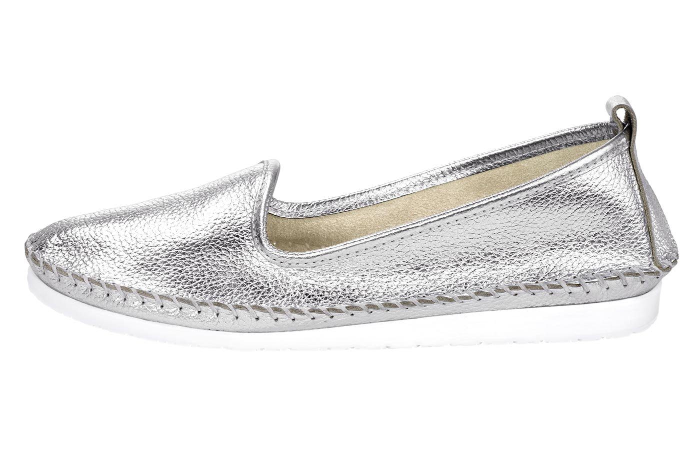 Andrea Conti Instappers dames sportieve slippers maat 43 zilver(kleur)