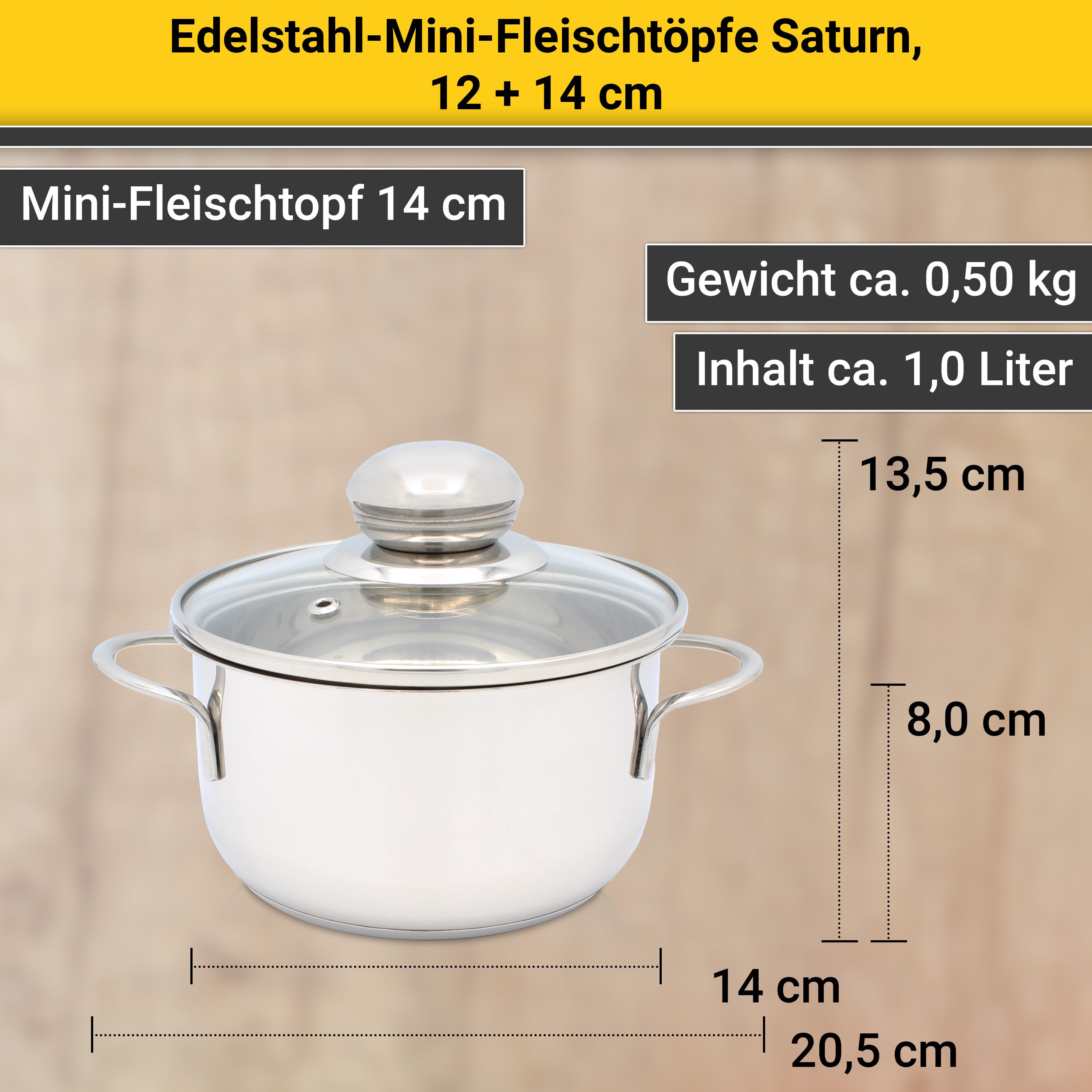 Krüger Pannenset Saturnus voor inductiekookvelden geschikt (set, 2-delig)