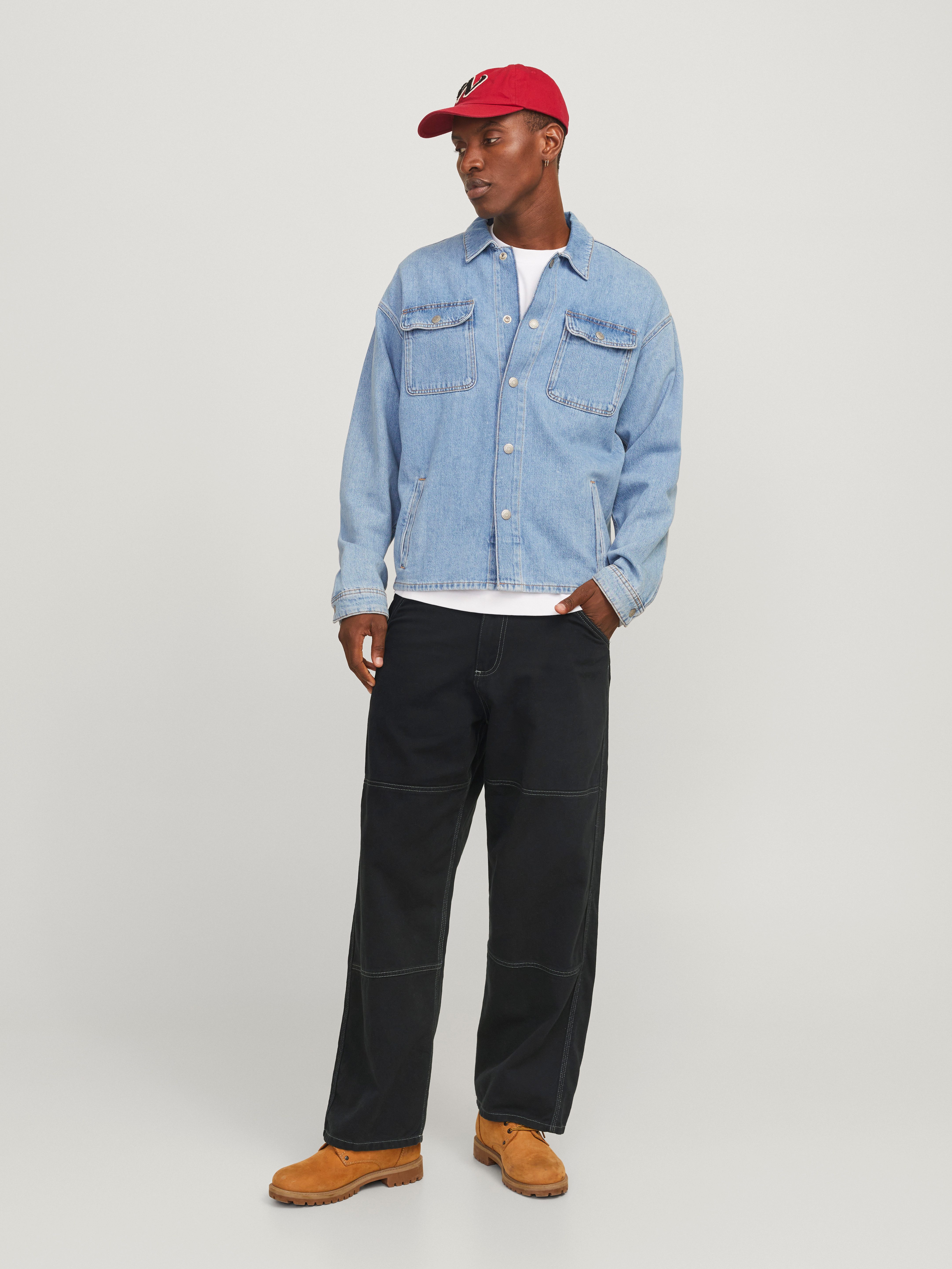 Jack & Jones Bootcutbroek JPSTOWEN CONTRAST PANEL PANTS SN
