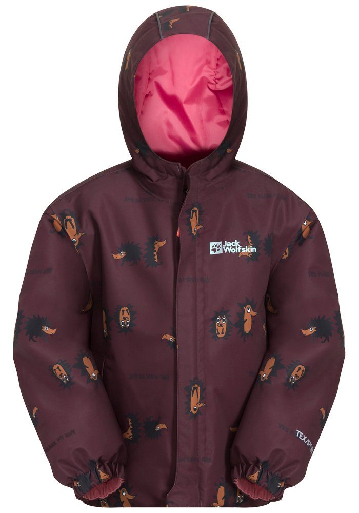 Jack Wolfskin Functioneel jack GLEELY 2L INS PRINT JKT K