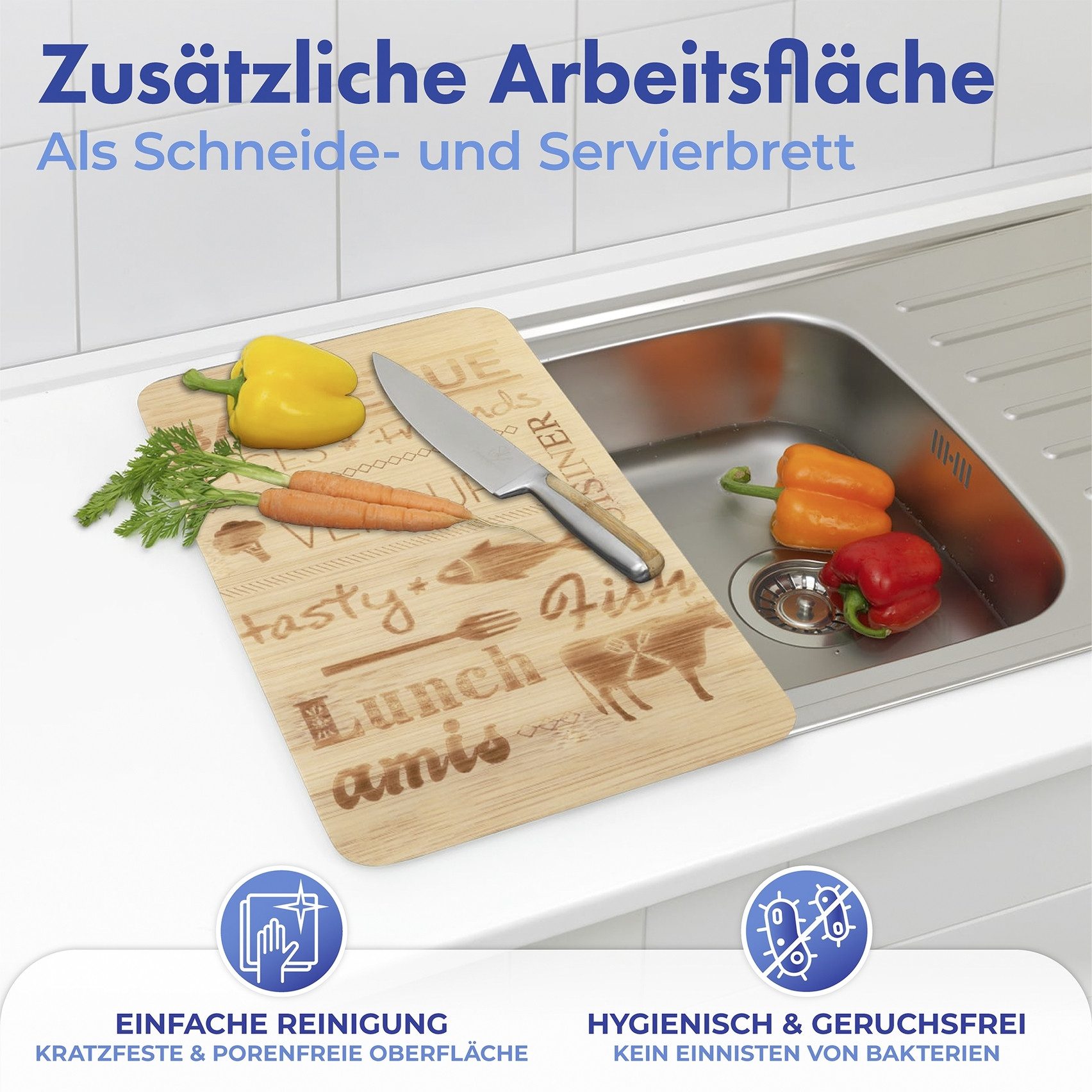 Maximex Kookplaatdeksel Universeel model BARBECUE voor inductie-, keramische-, elektrische- en gasfornuizen, in hoogte verstelbaar (set, 2-delig)