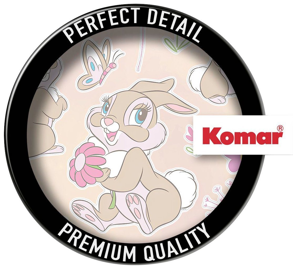 Komar Wandfolie Little Miss Bunny - afm. 50 x 70 cm zelfklevend, wandstickers, kinderkamer (24-delig)