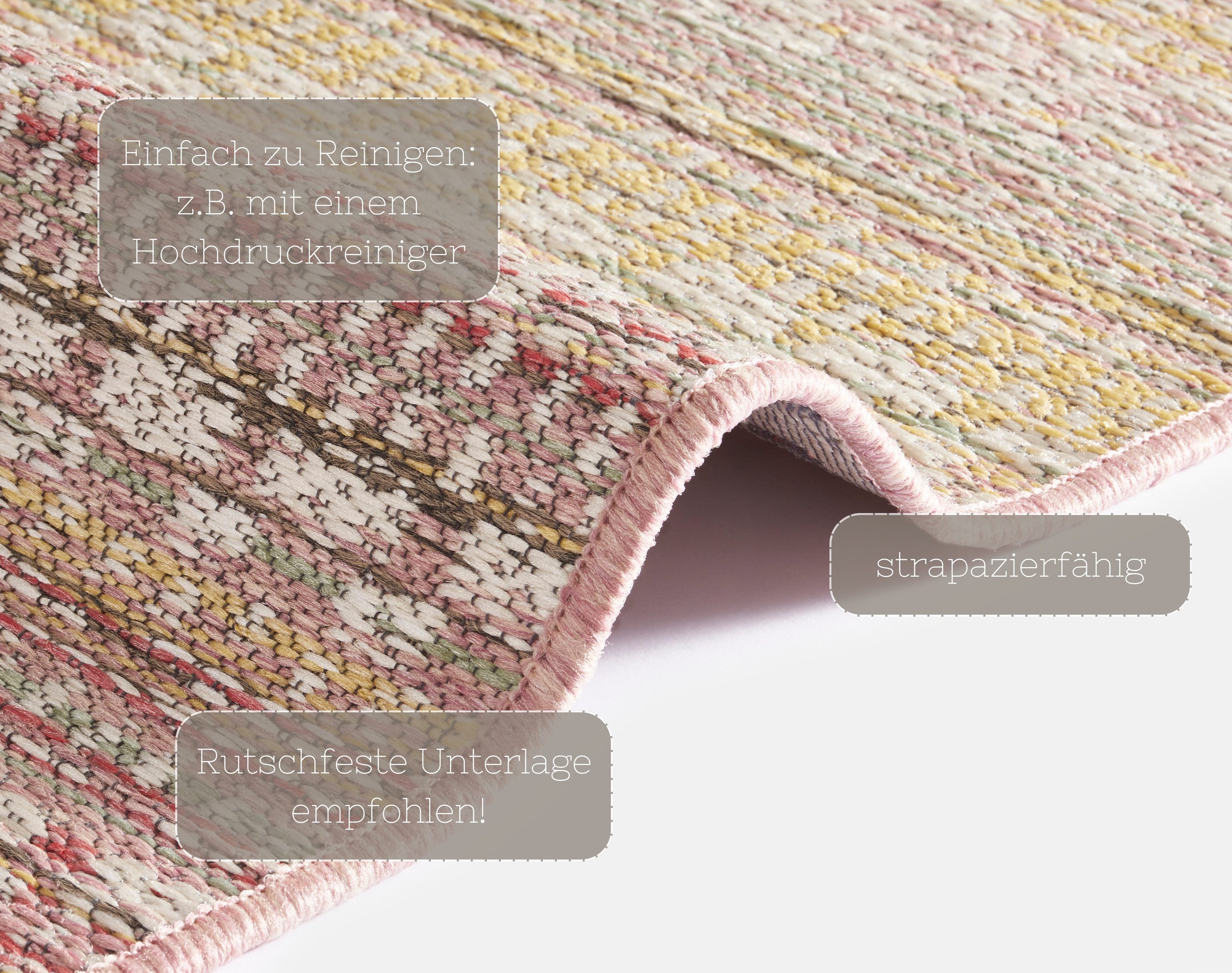 NORTHRUGS Vloerkleed Pijnboom Geschikt voor binnen en buiten, slijtvast en gemakkelijk in onderhoud, platweefsel