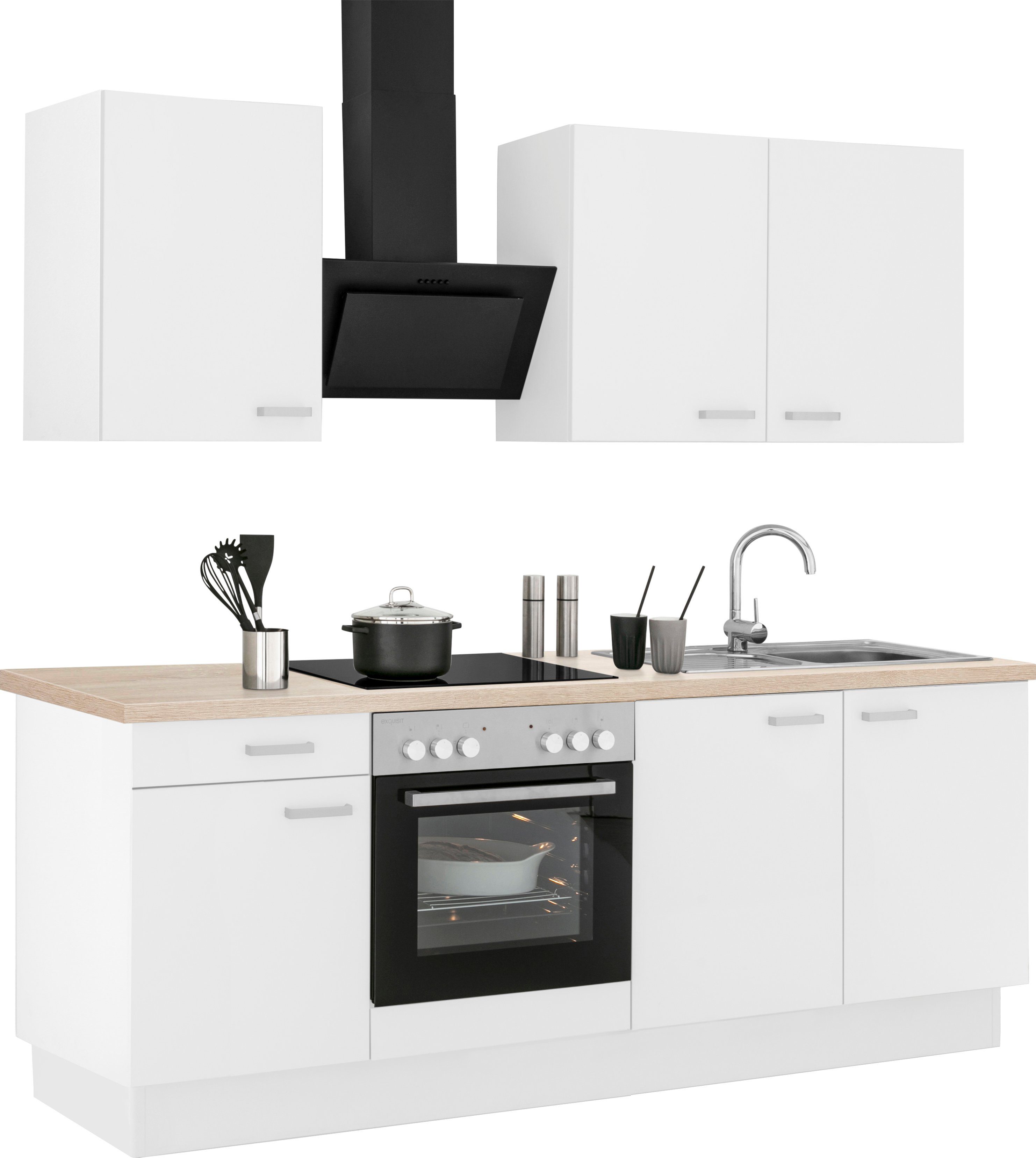 OPTIFIT Keukenblok Parma zonder elektrische apparaten, breedte 210 cm