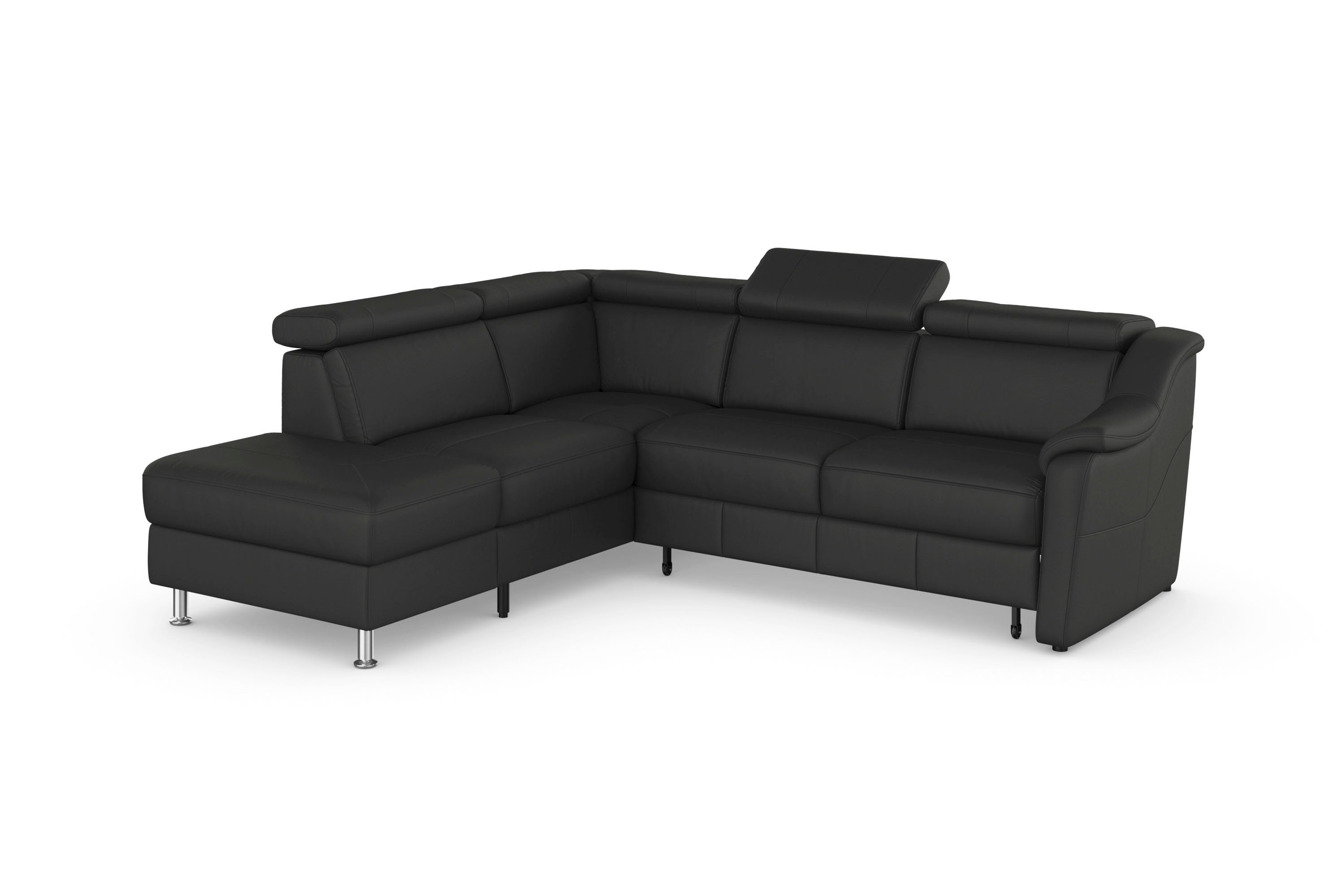 sit&more Hoekbank Freetown L-vorm met verstelbare hoofdsteun en comfortabele binnenvering