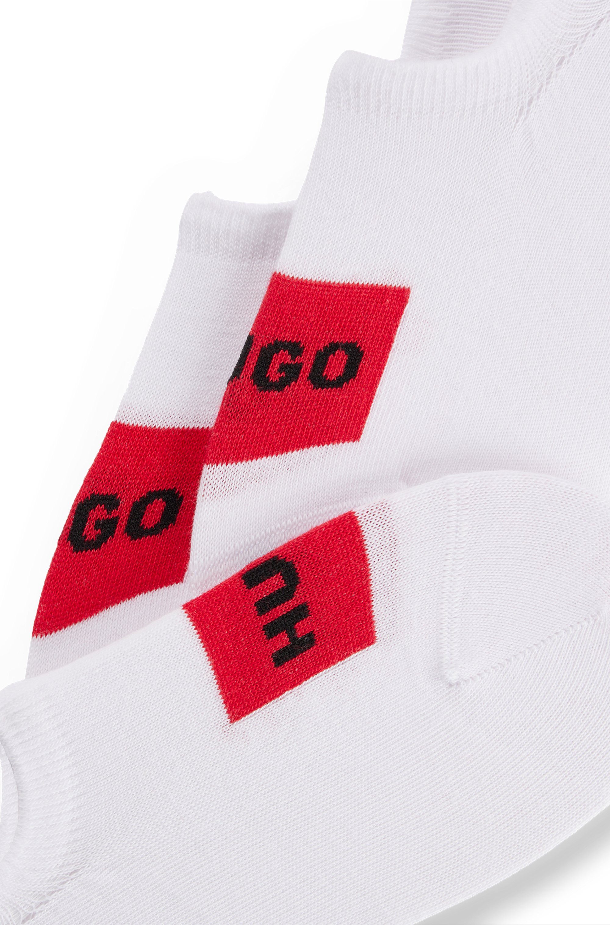 HUGO underwear Vrijetijdssokken 3P LC LABEL CC met geborduurd logo (set, 3 paar)