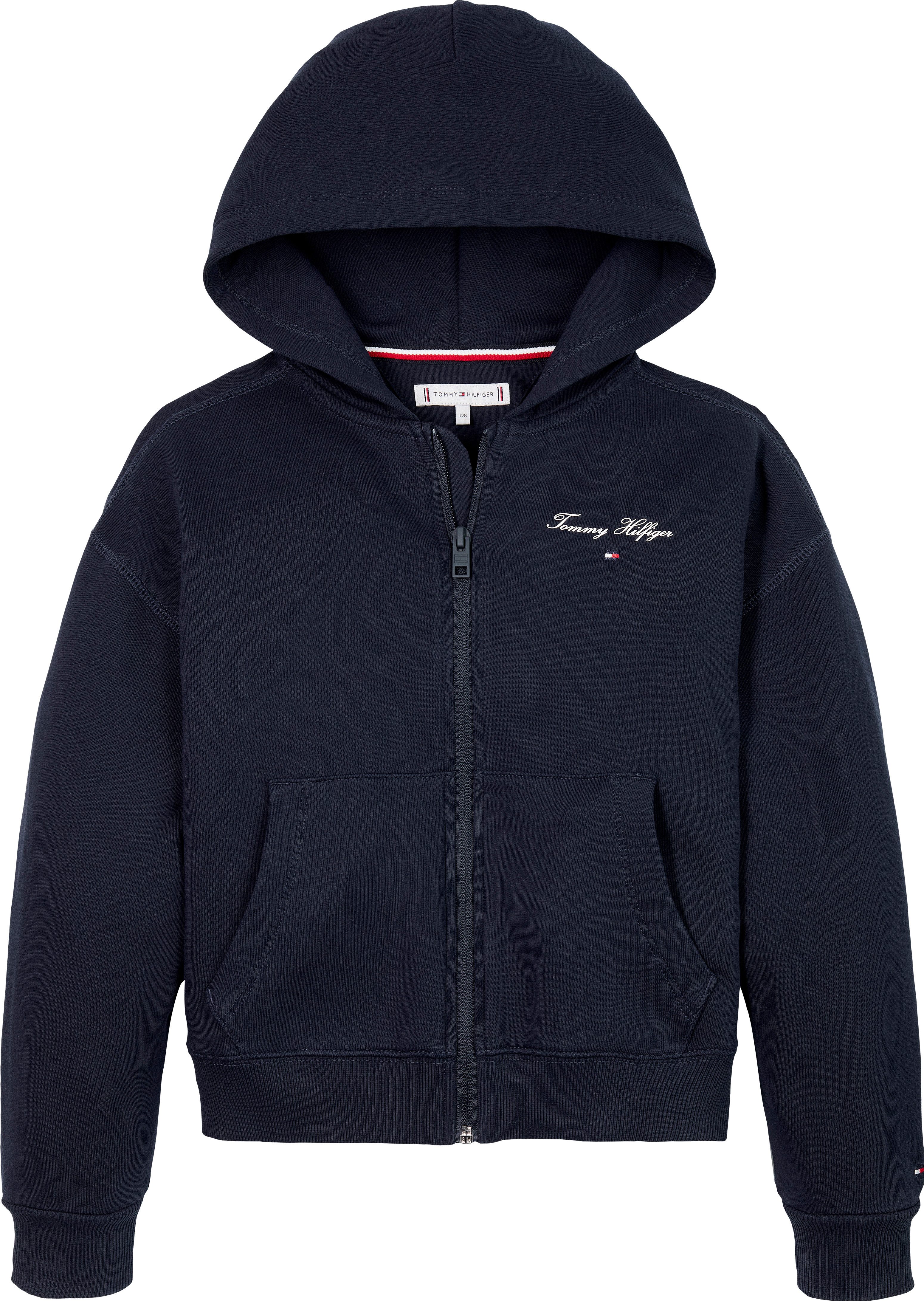 Tommy Hilfiger Sweatvest VARSITY ZIP THROUGH met logo aan de voorkant en achterkant