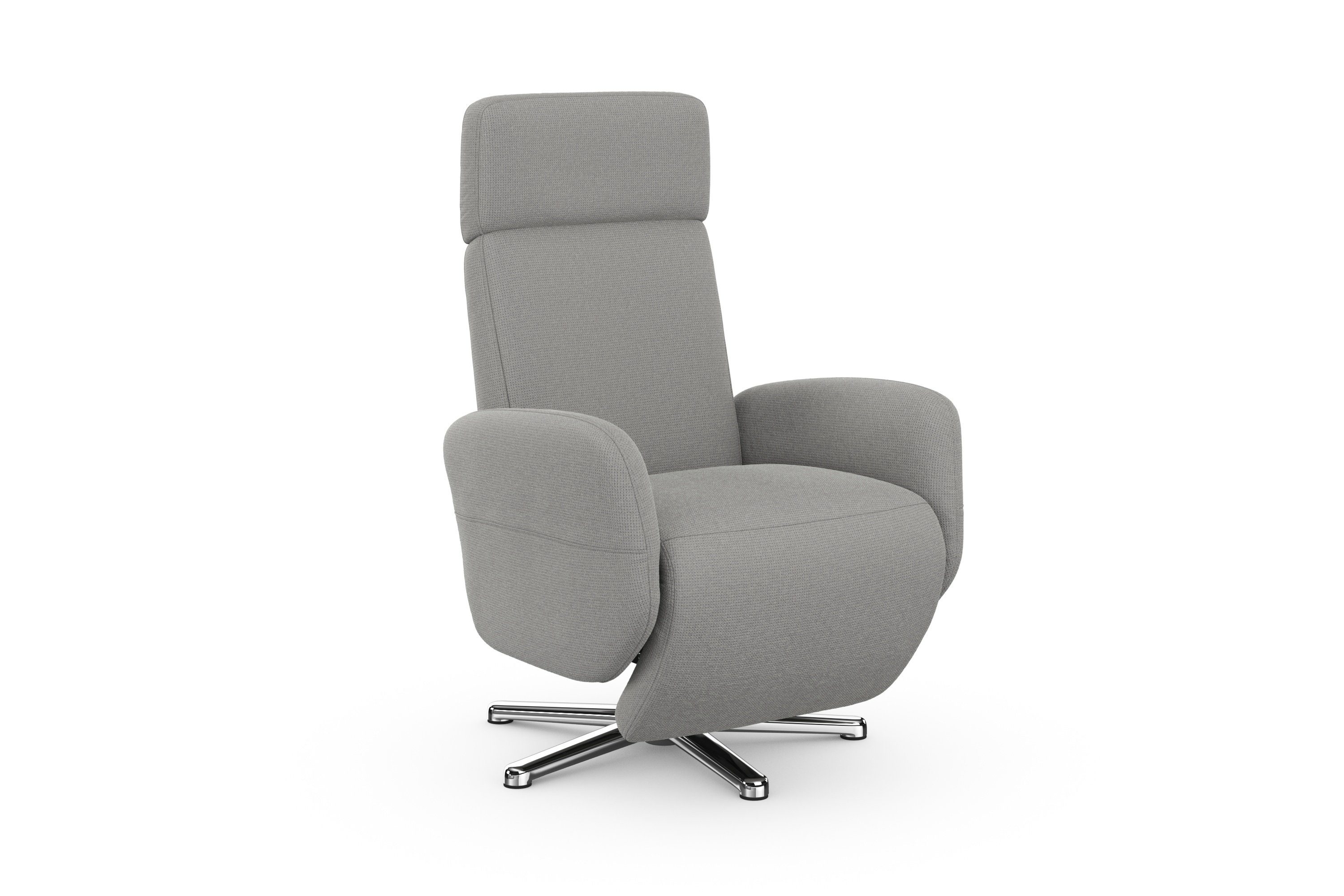 sit&more Relaxfauteuil Grenoble, incl. hoofdsteunverstelling en bekabelde afstandsbediening