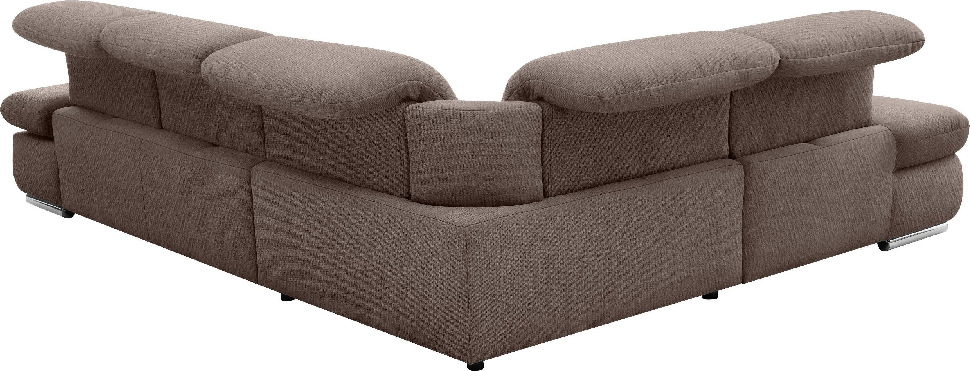 set one by Musterring Hoekbank SO 4100 met comfortabele pocketvering en hoofdeindeverstelling,
