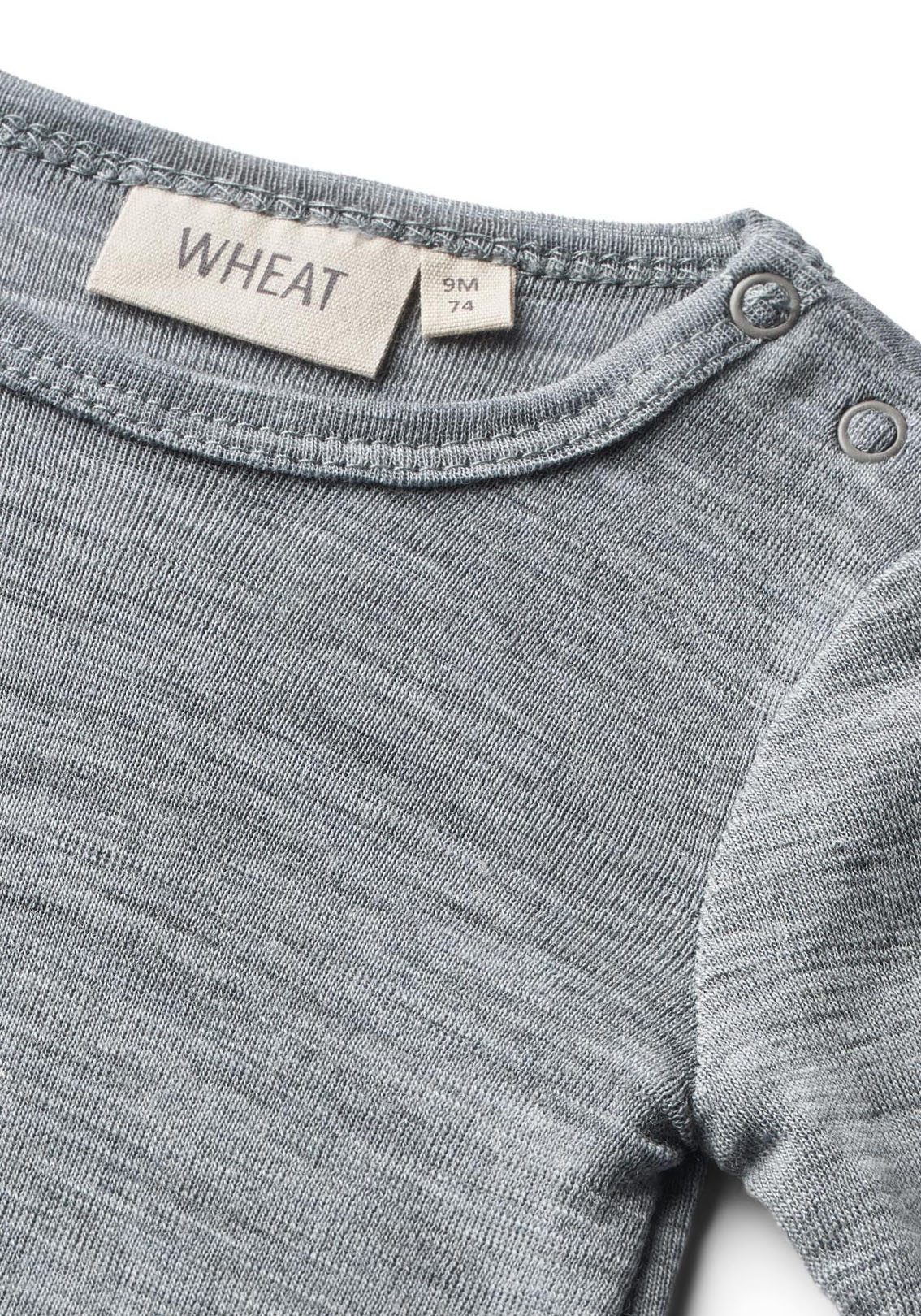 WHEAT Body met lange mouwen Wool Body L/S Lucca van zuivere merinoswol