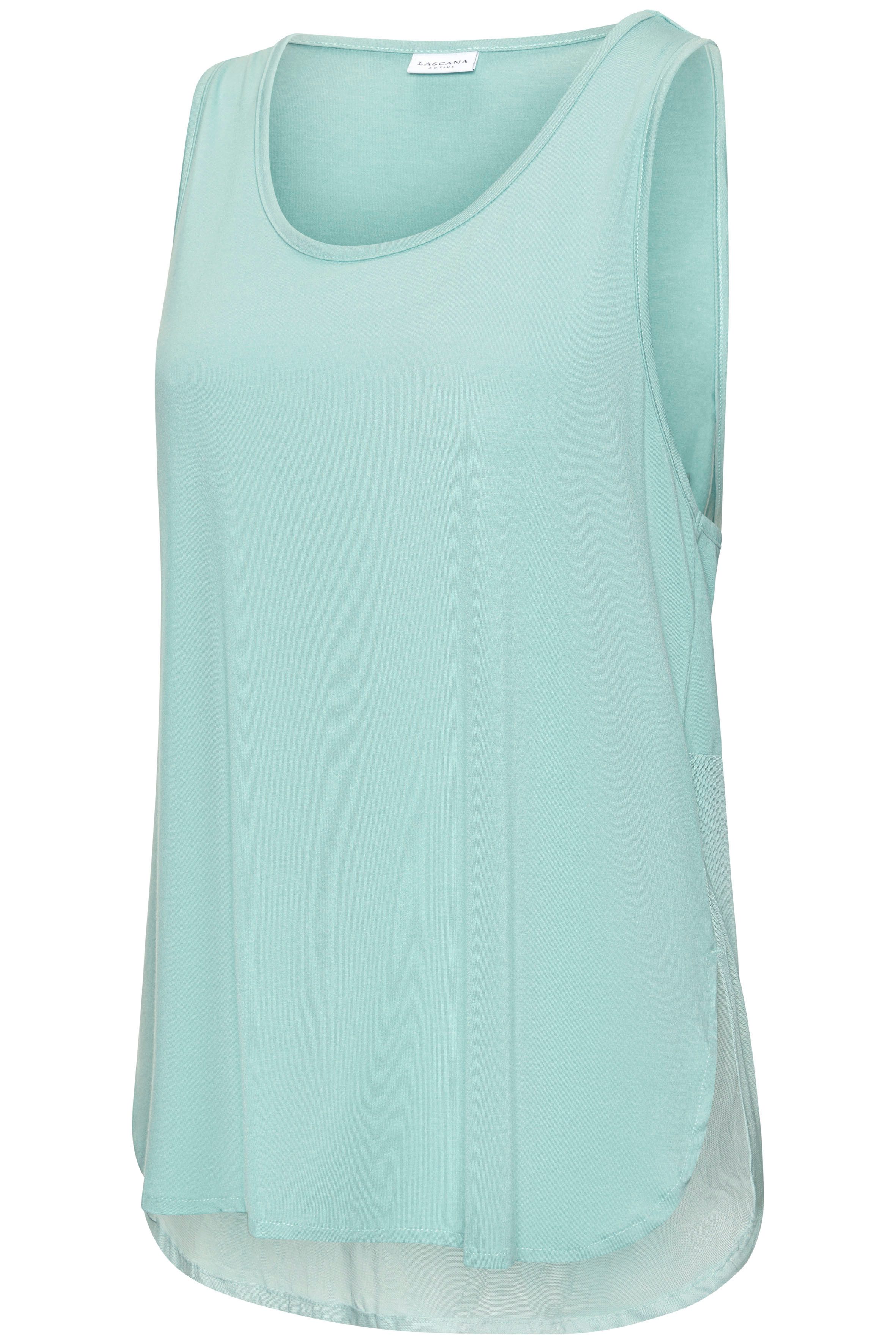 active by Lascana Tanktop Sporttop met mesh inzet en racerback