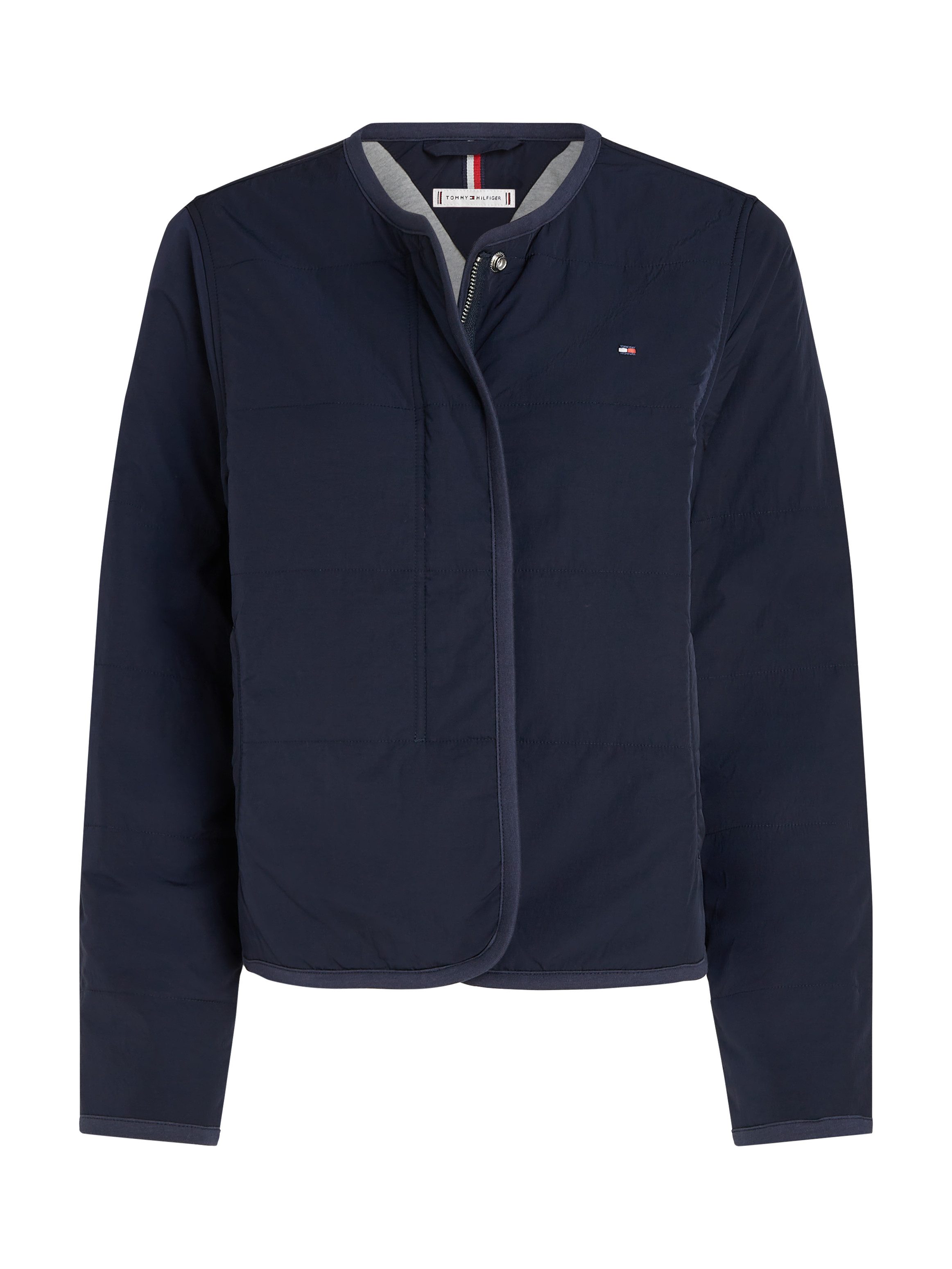 Tommy Hilfiger Gewatteerde jas JERSEY LINED JACKET met tommy jeans-merklabel