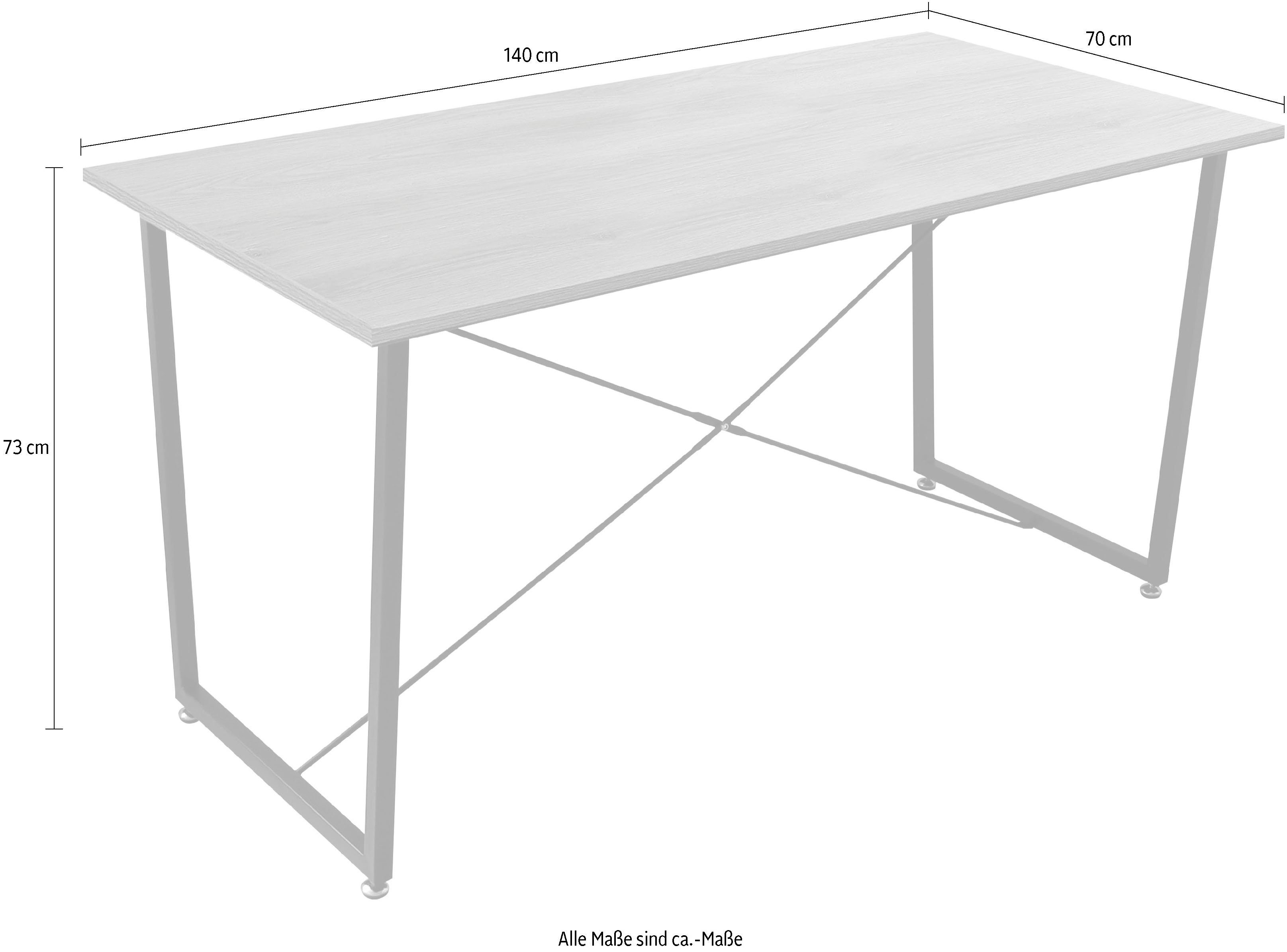 Home affaire Eettafel Aage Acacia-decor, breedte 140 cm