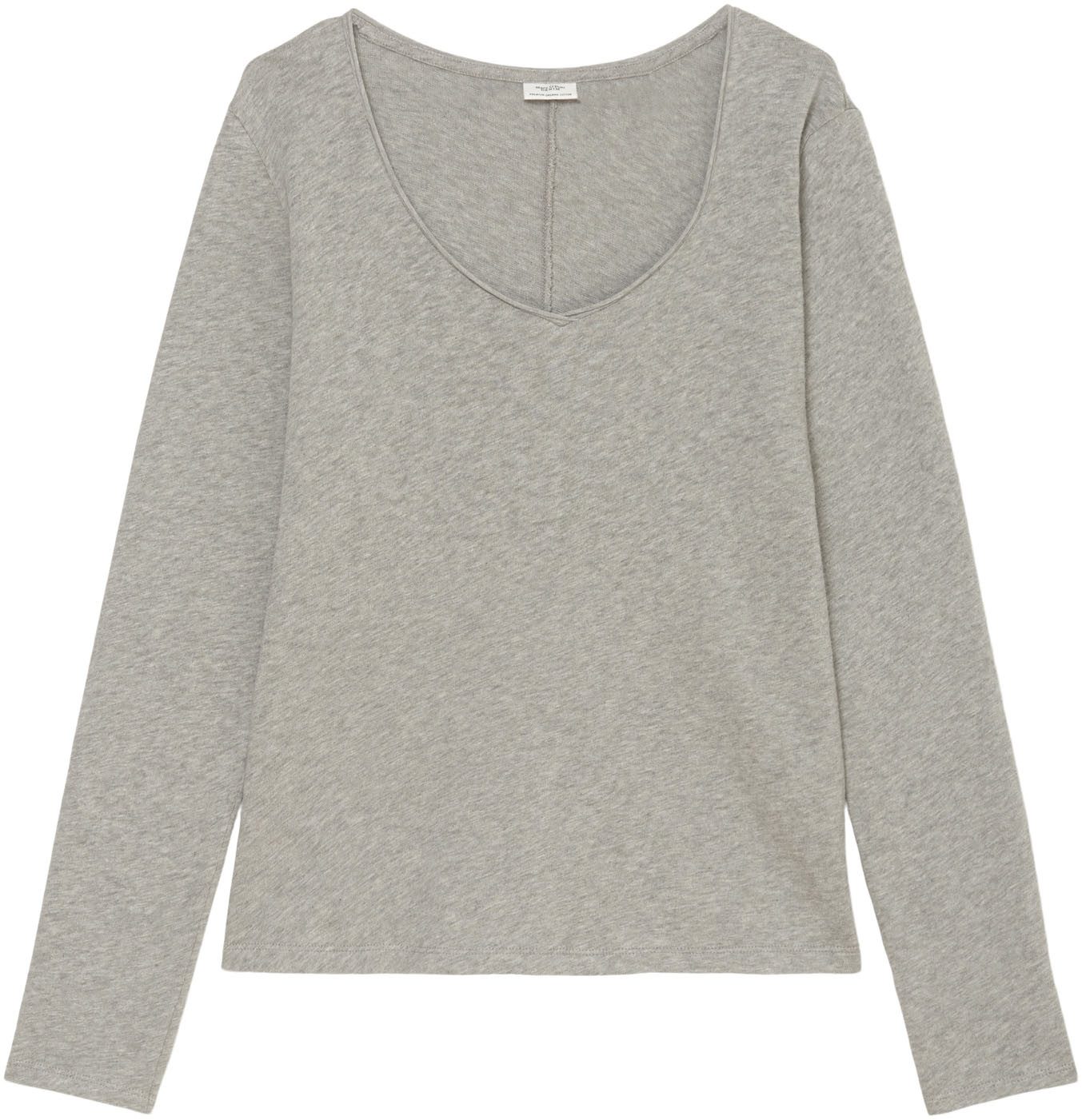 Marc O'Polo DENIM Shirt met lange mouwen met rolrand langs de v-hals