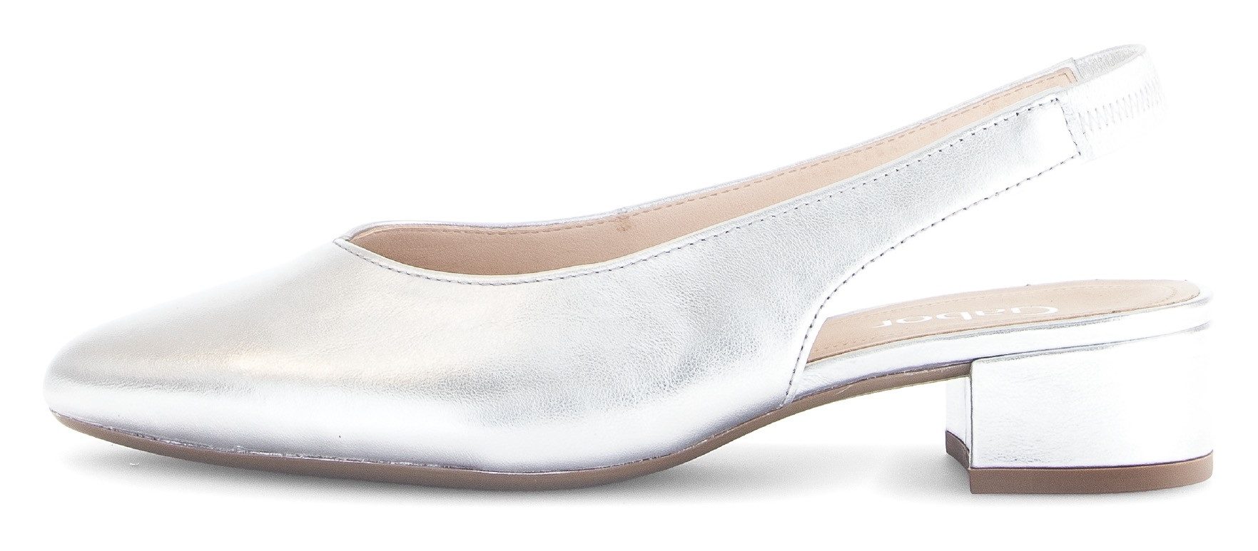 Gabor Slingback pumps , blokhak, feestdagsschoen, avond-schoen met elastische band