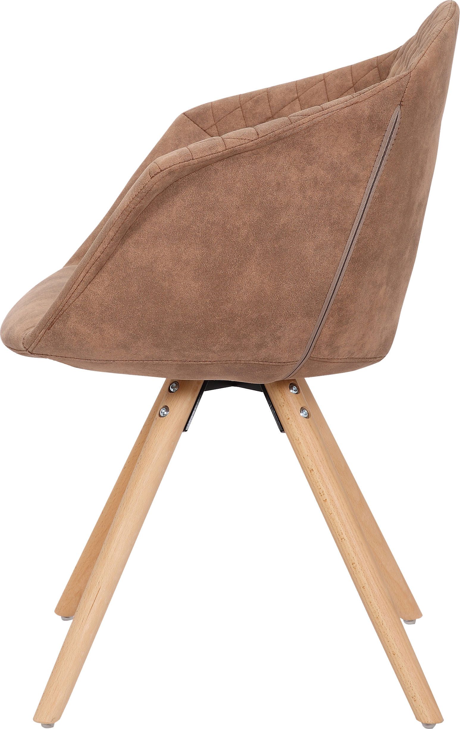 Kayoom Stoel Chadwick 110 2-delige set, stijlvol design, in natuurlijke kleuren gehouden (set, 2 stuks)