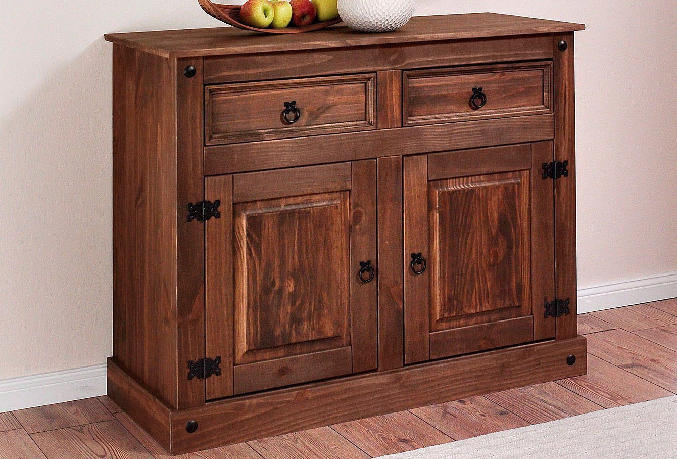 Home affaire Kast Breedte 104 cm, hoogte 84 cm dressoirs maat 104x47x84 cm bruin