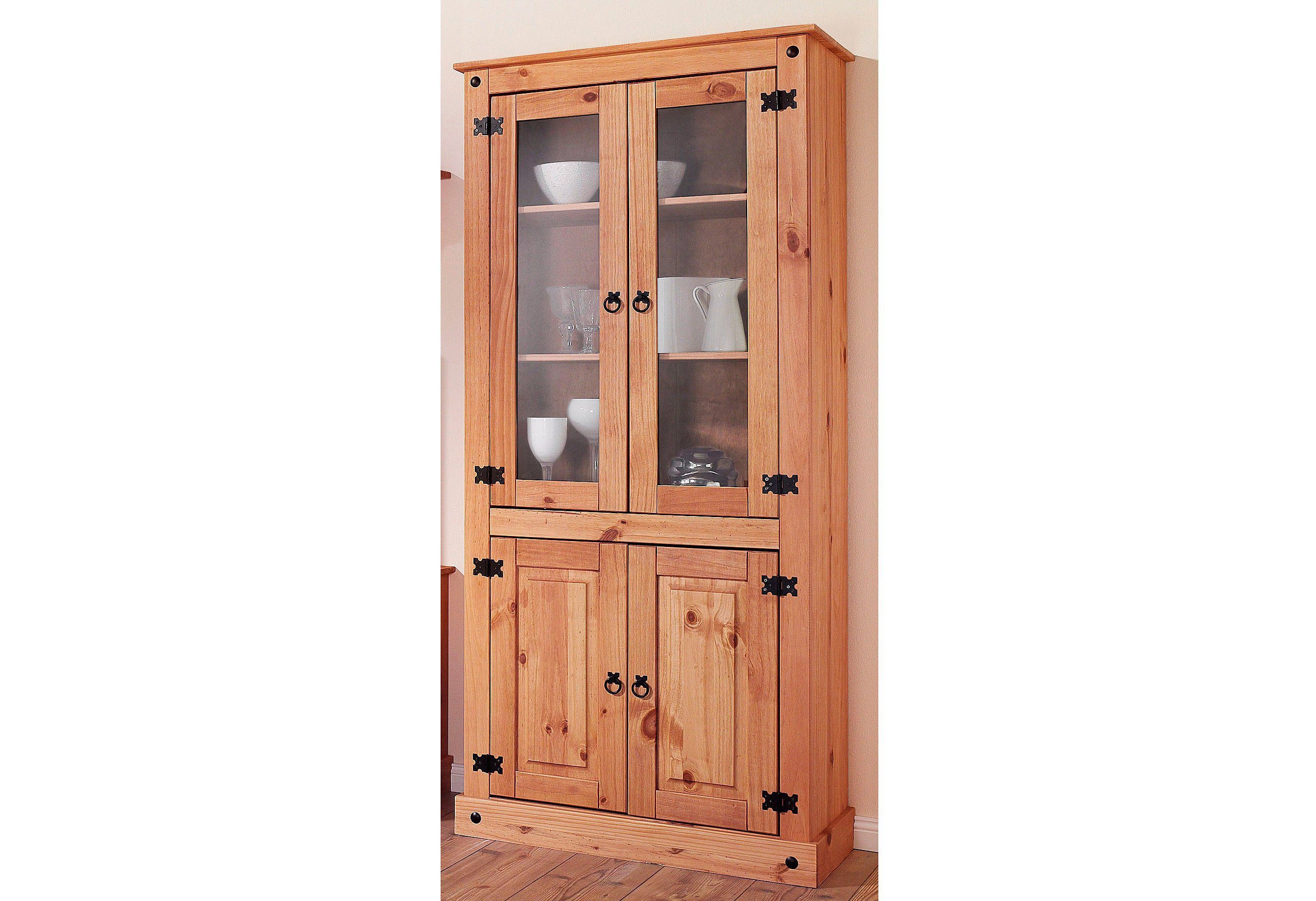 Home affaire Vitrinekast vitrinekasten beige