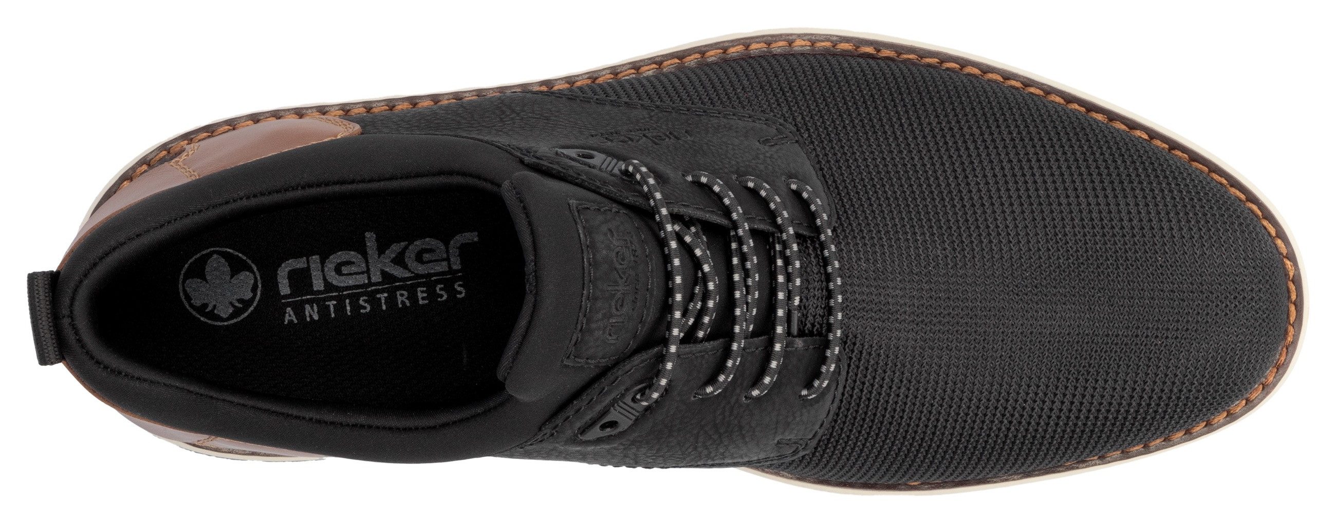 Rieker Slip-on sneakers lage schoen, vrijetijdsschoen, instapschoen met elastiek