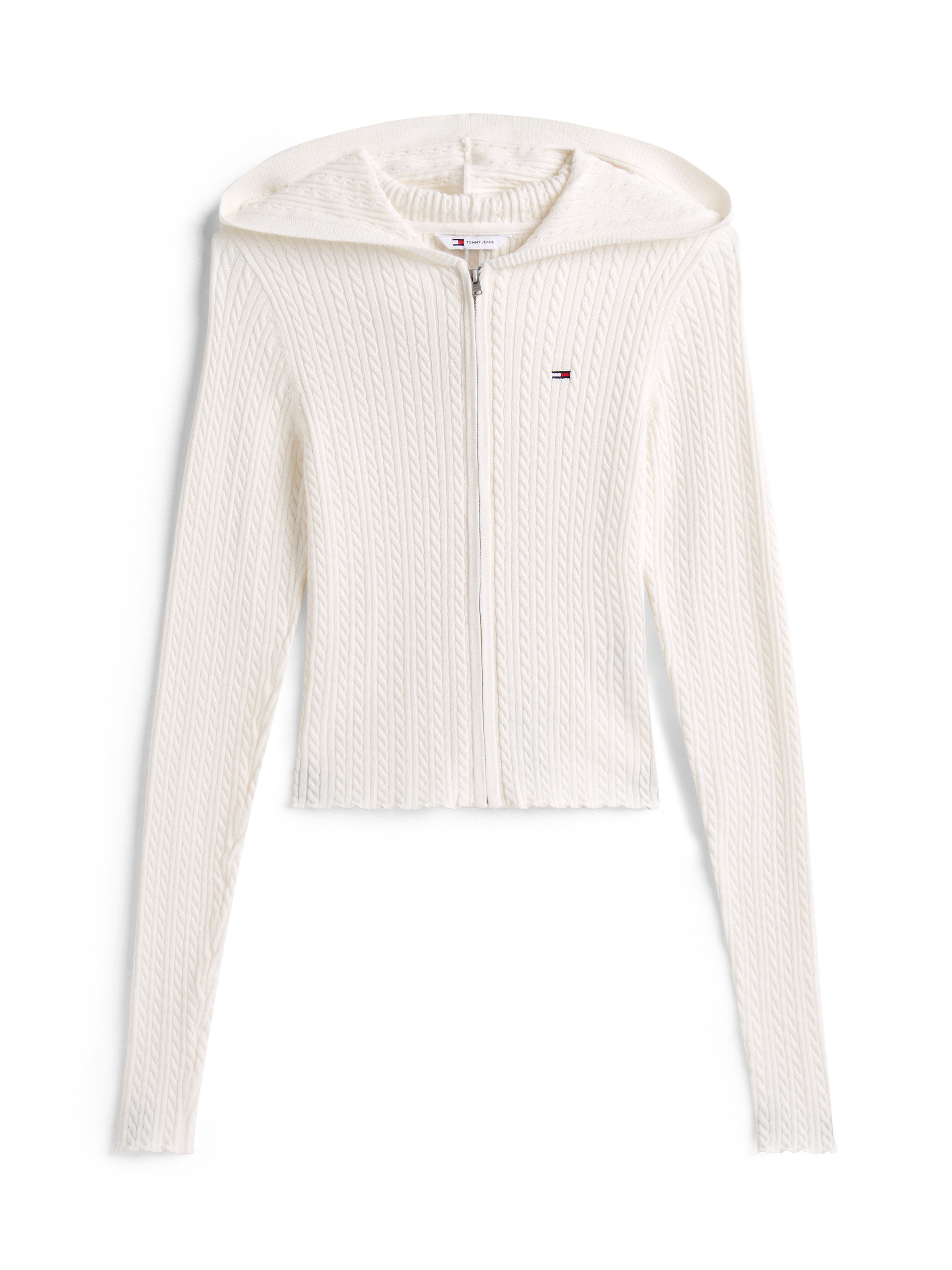 TOMMY JEANS Vest TJW ESSENTIAL ZIPPER HOOD CARDI