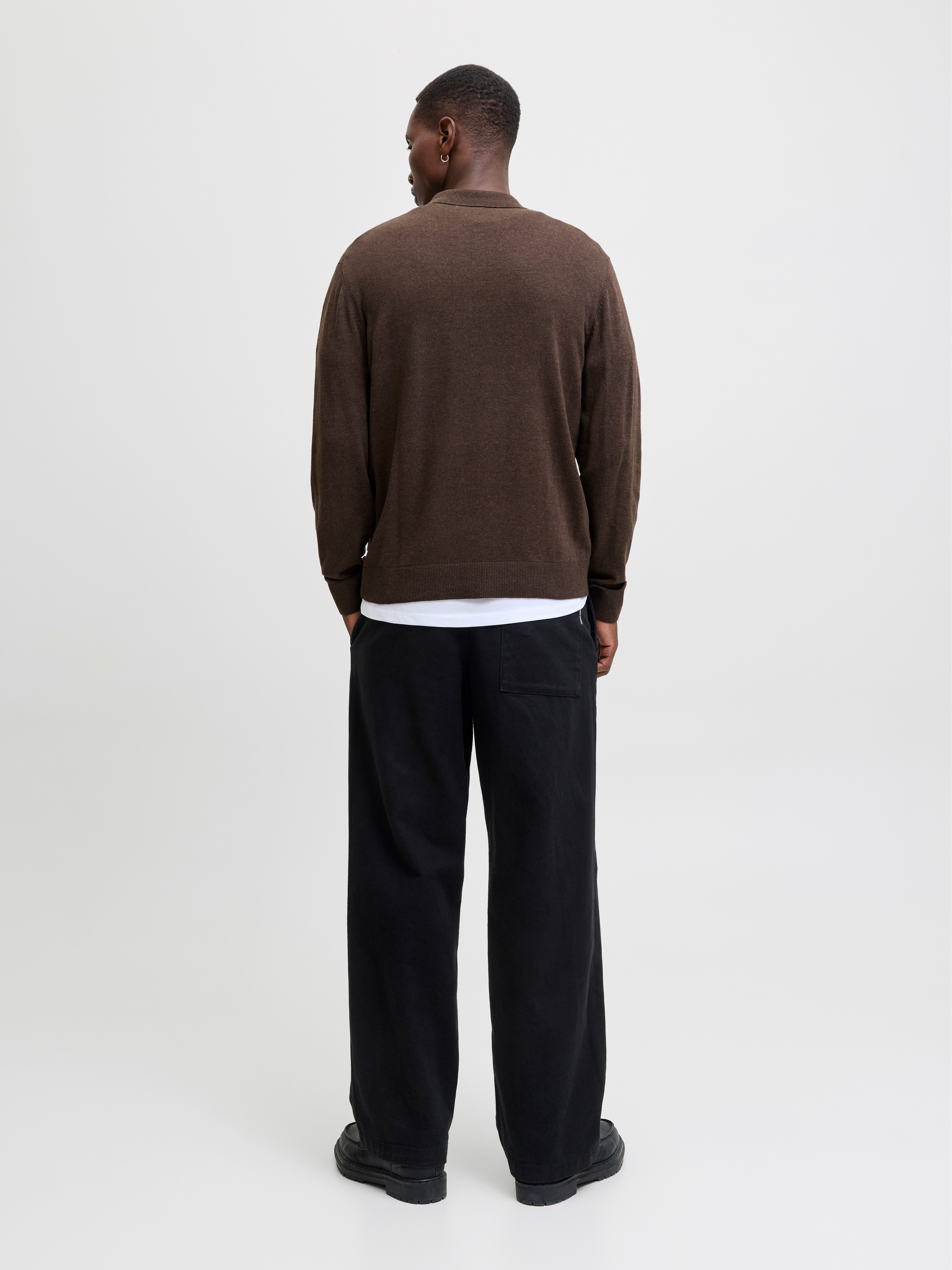 Jack & Jones Trui met polokraag JJEEMIL KNIT POLO HALF ZIP LS NOOS