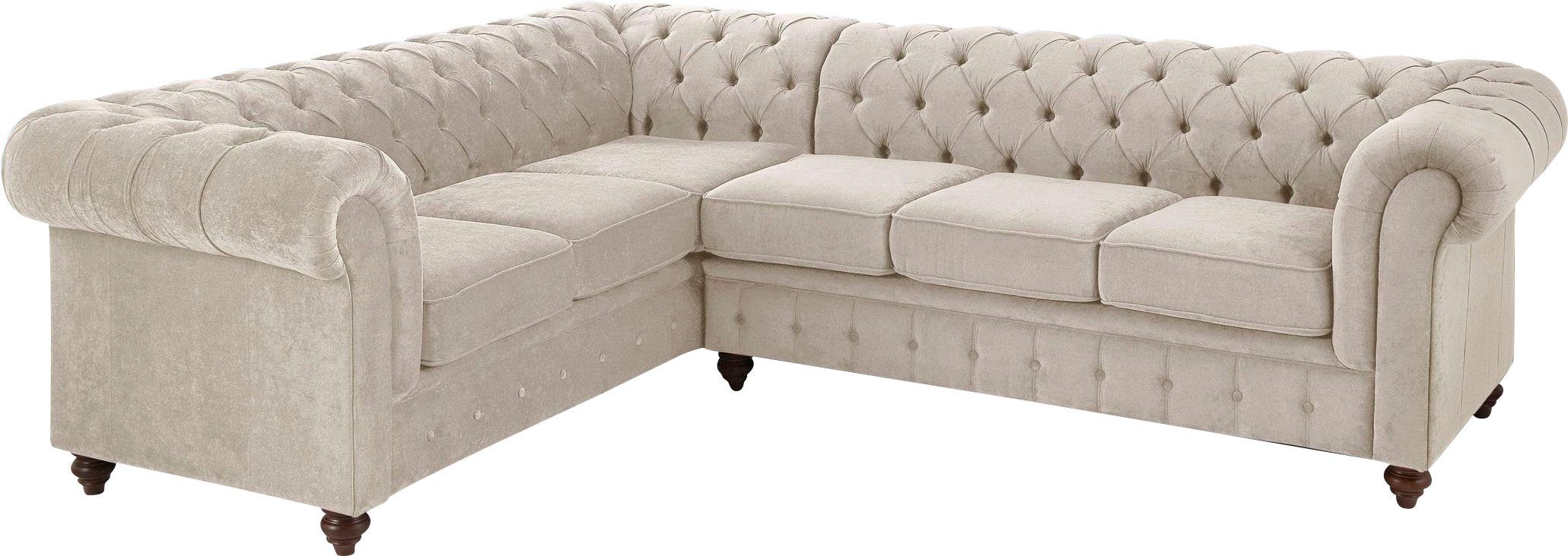 Premium collection by Home affaire Chesterfield-bank CHESTERFIELD met knoopsluiting, ook in leer