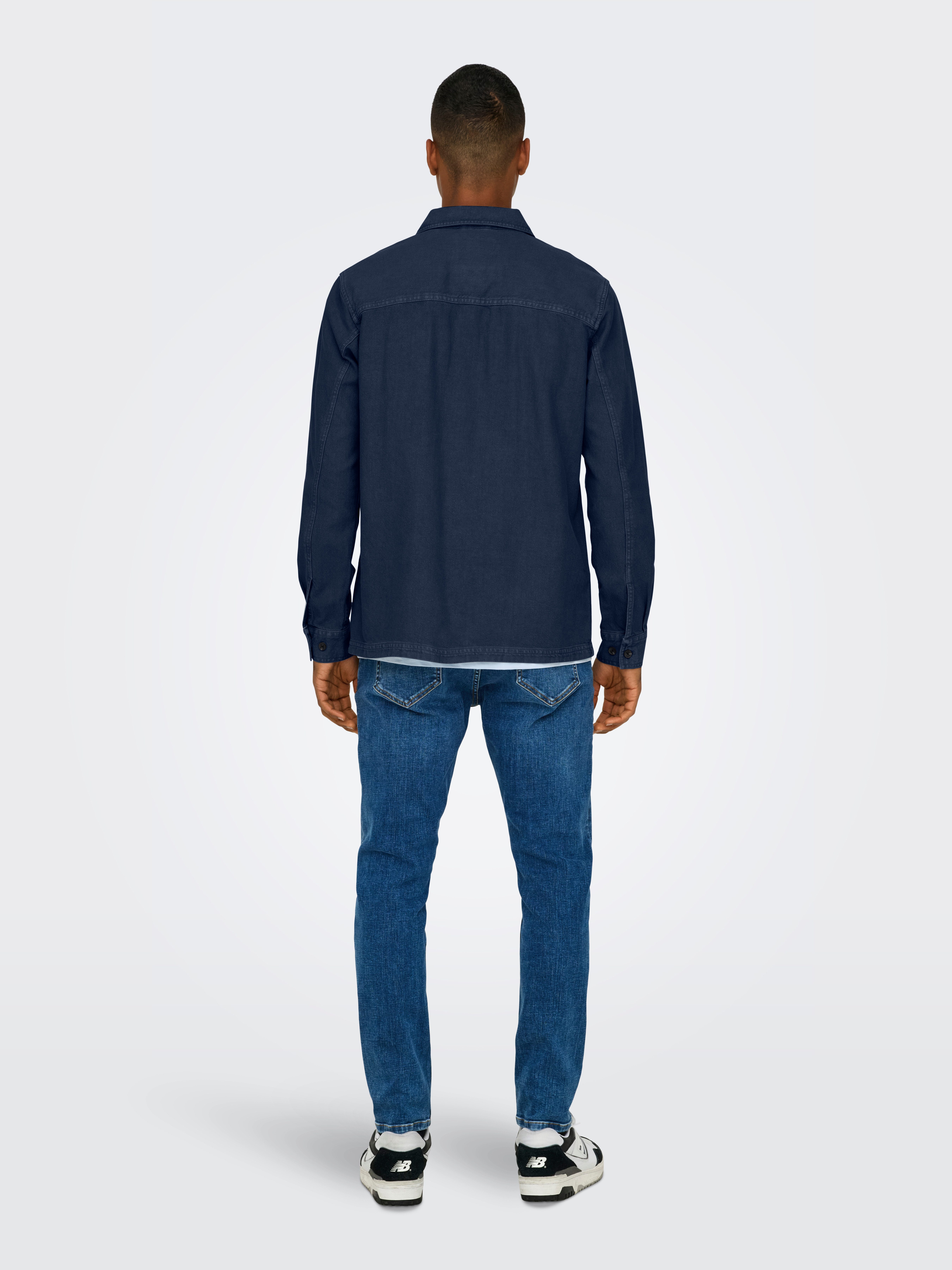 ONLY & SONS Overhemd met lange mouwen ONSOLIVER TWILL OVERDYE OVERSHIRT BF