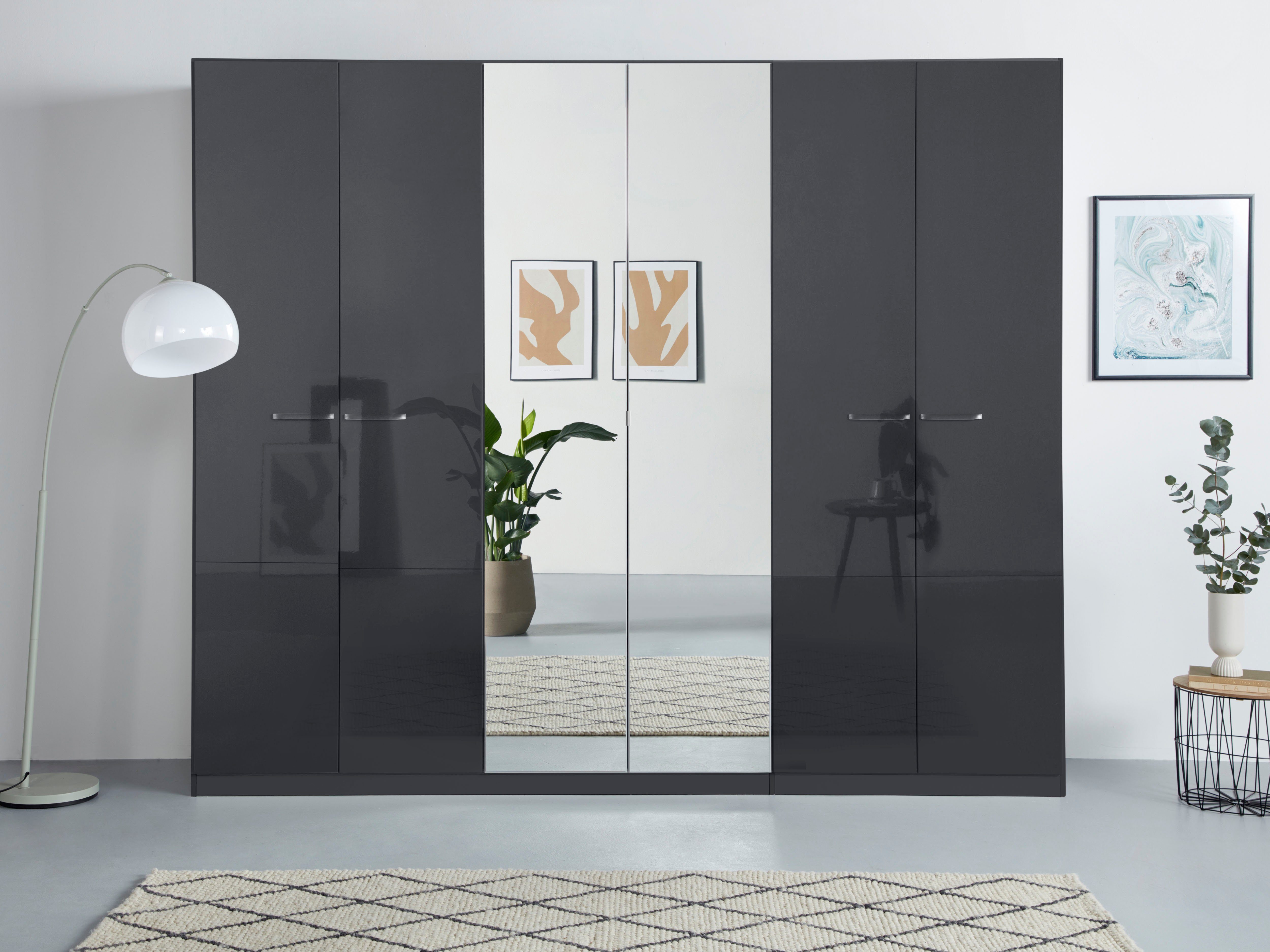 rauch Draaideurkast Kledingkast kast garderobe TOPSELLER OTELI incl. binnenindeling met 3 binnenlades extra planken optioneel met spiegel made in germany