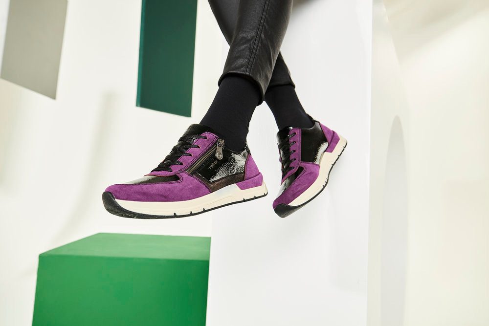 Rieker Sneakers veterschoenen, lage schoen, vrijetijdsschoen in modieus ontwerp
