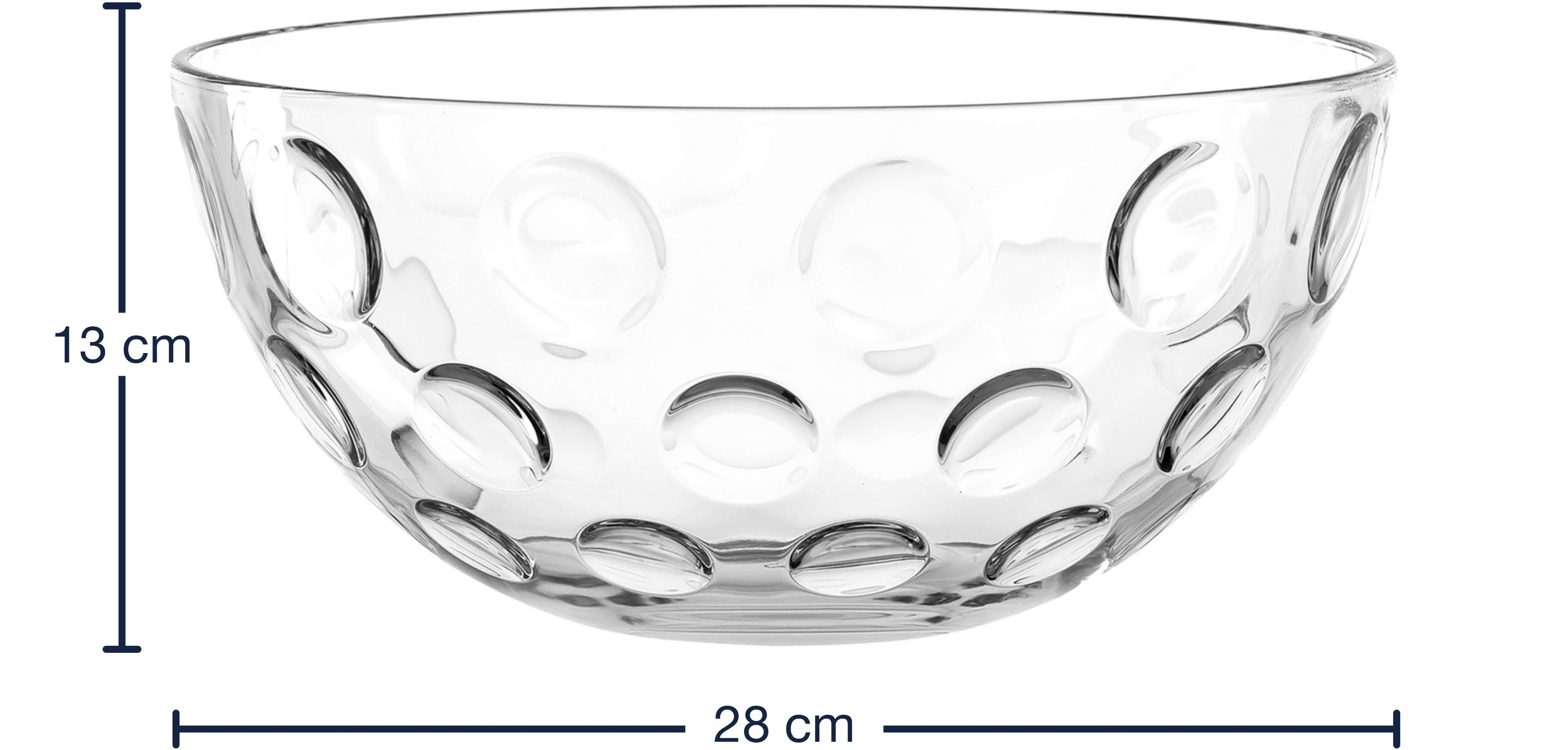 LEONARDO Schaal Schalen-set CUCINA OPTIC, 5-delig, 4x Ø 14 cm & 1x Ø 28 cm (set, 5-delig)
