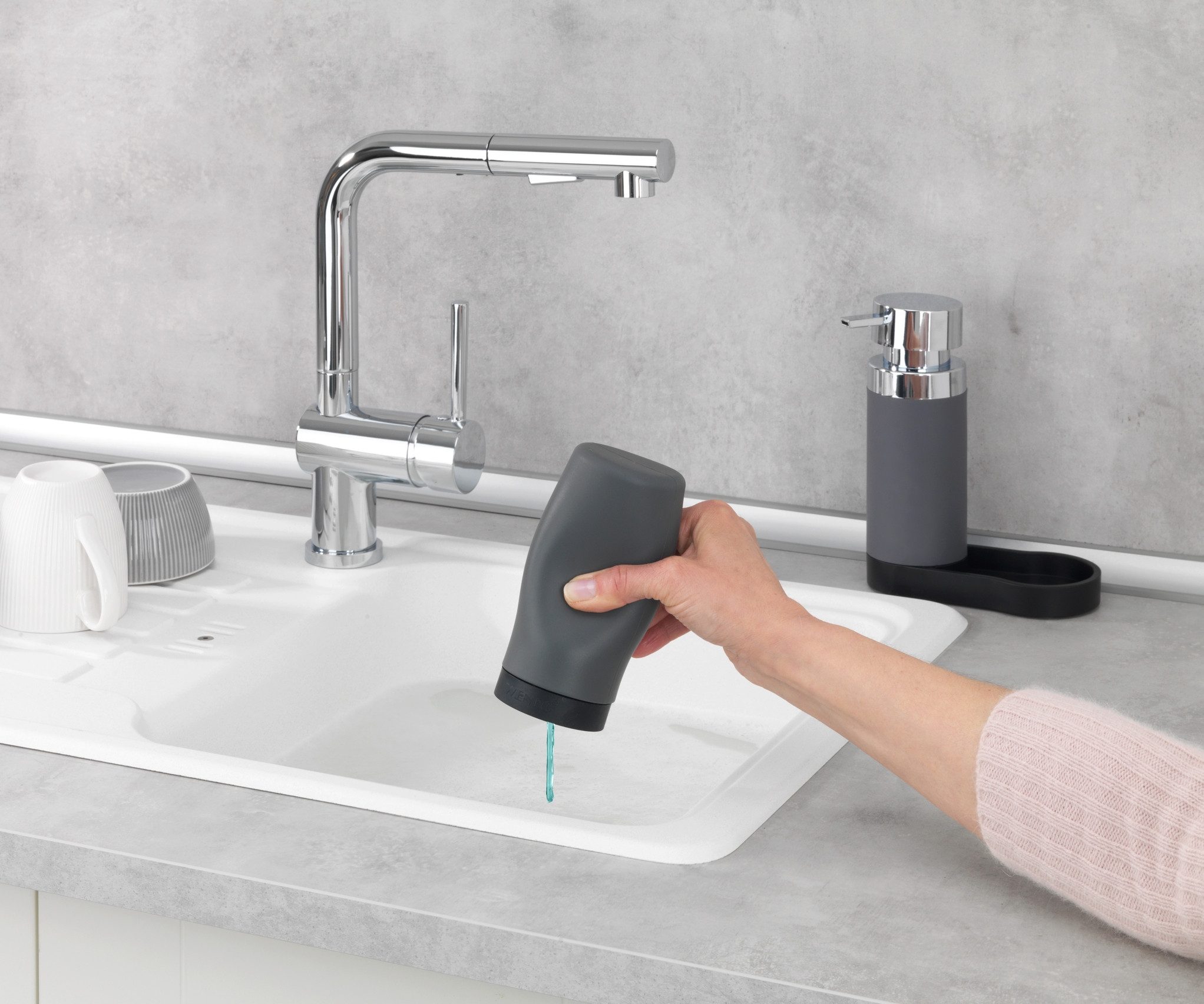WENKO Dispenser voor afwasmiddel Model Easy Squeez-e