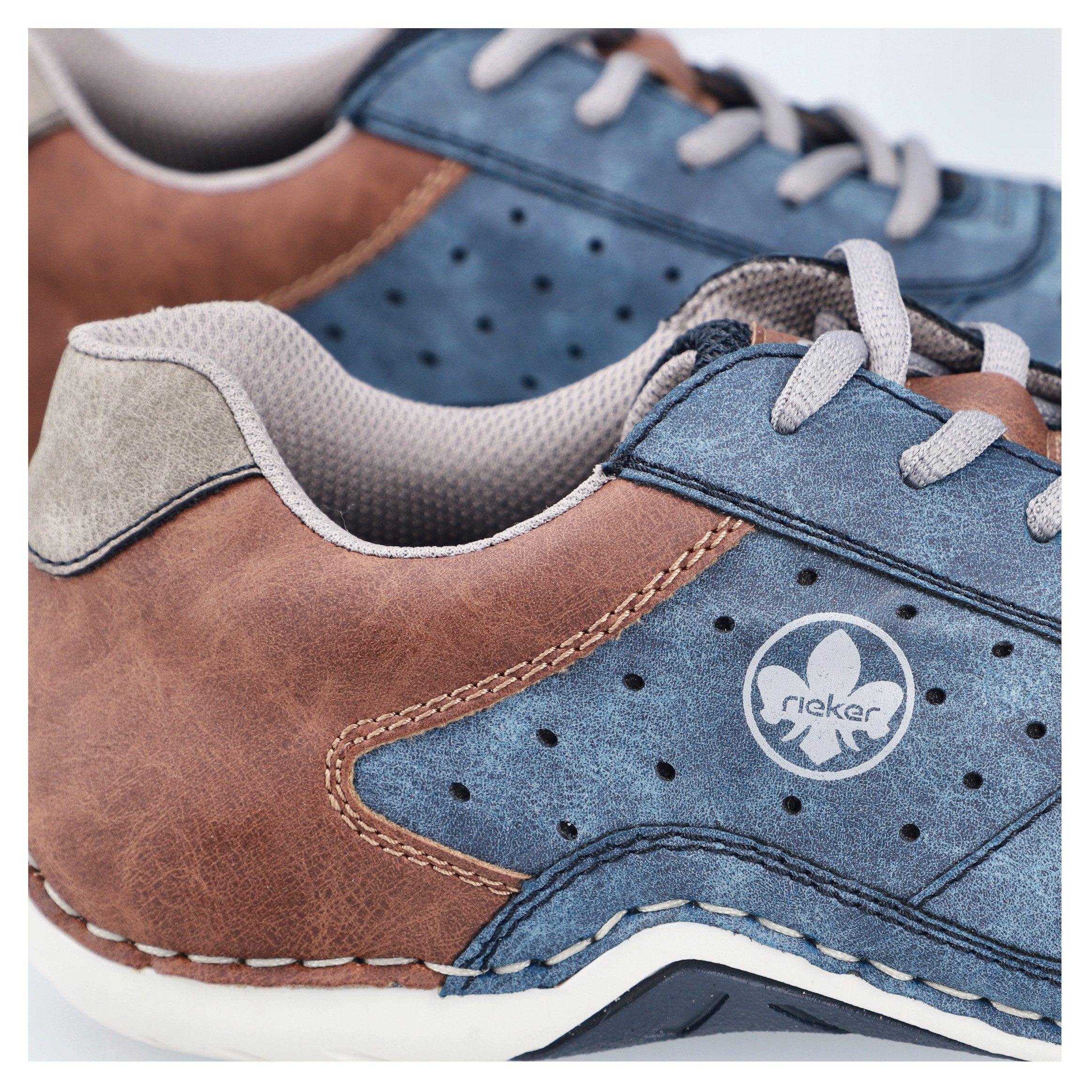 Rieker Sneakers , veterschoen, lage schoen, vrijetijdsschoen met memosoft binnenzool