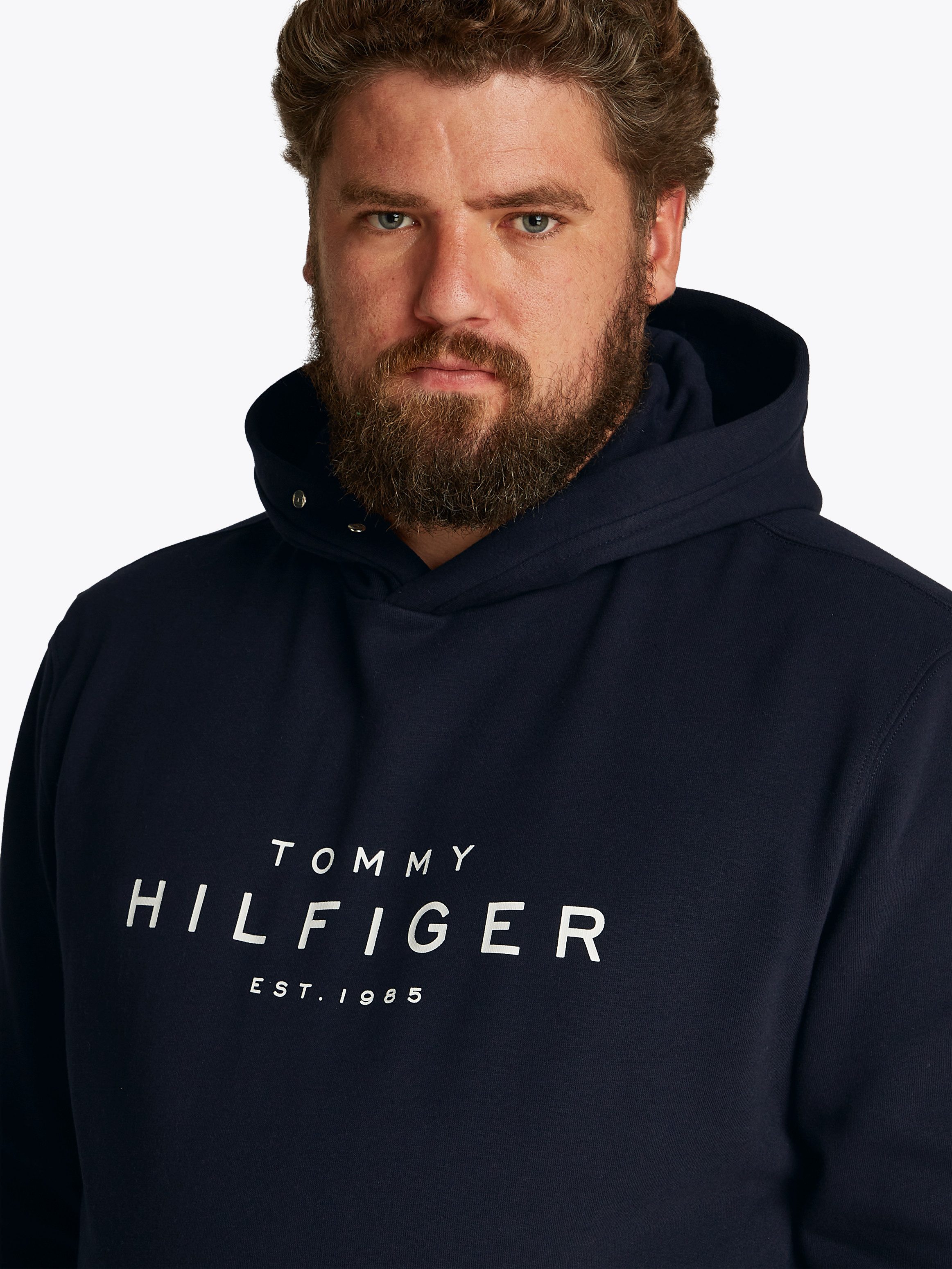 Tommy Hilfiger Sweatshirt BT- HOODY-B in grote maten logoborduring