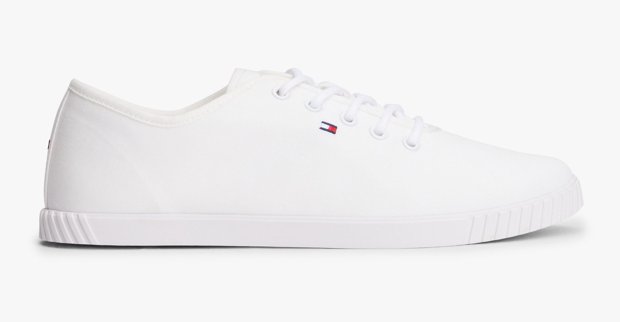 Tommy Hilfiger Sneakers CANVAS LACE UP SNEAKER , vrijetijdsschoen, lage schoen, veterschoen met geborduurde logovlag