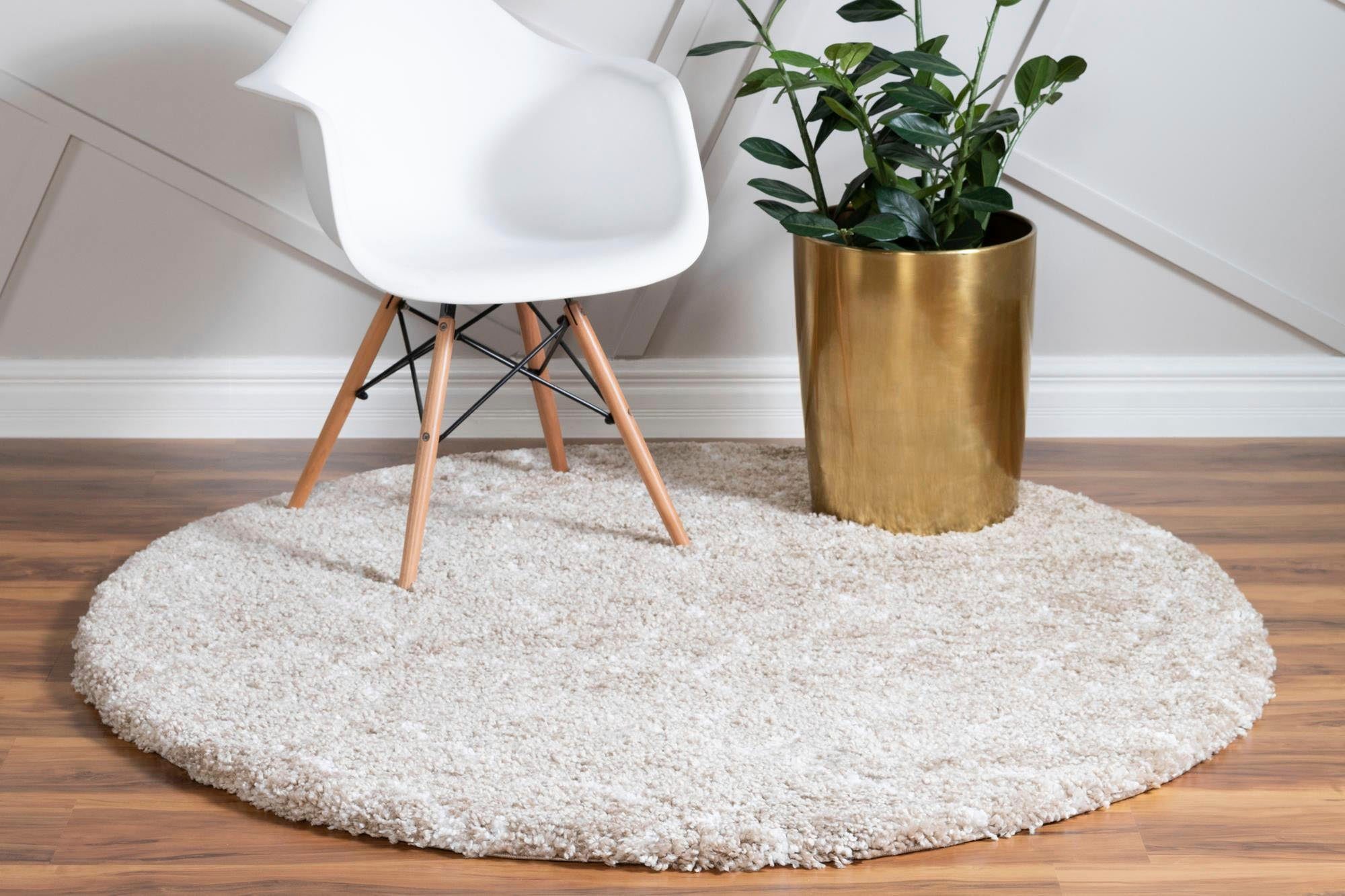 Myflair Möbel & Accessoires Hoogpolig vloerkleed Temara shag voorraadopruiming geweven, scandi design, ideaal in de woonkamer & slaapkamer
