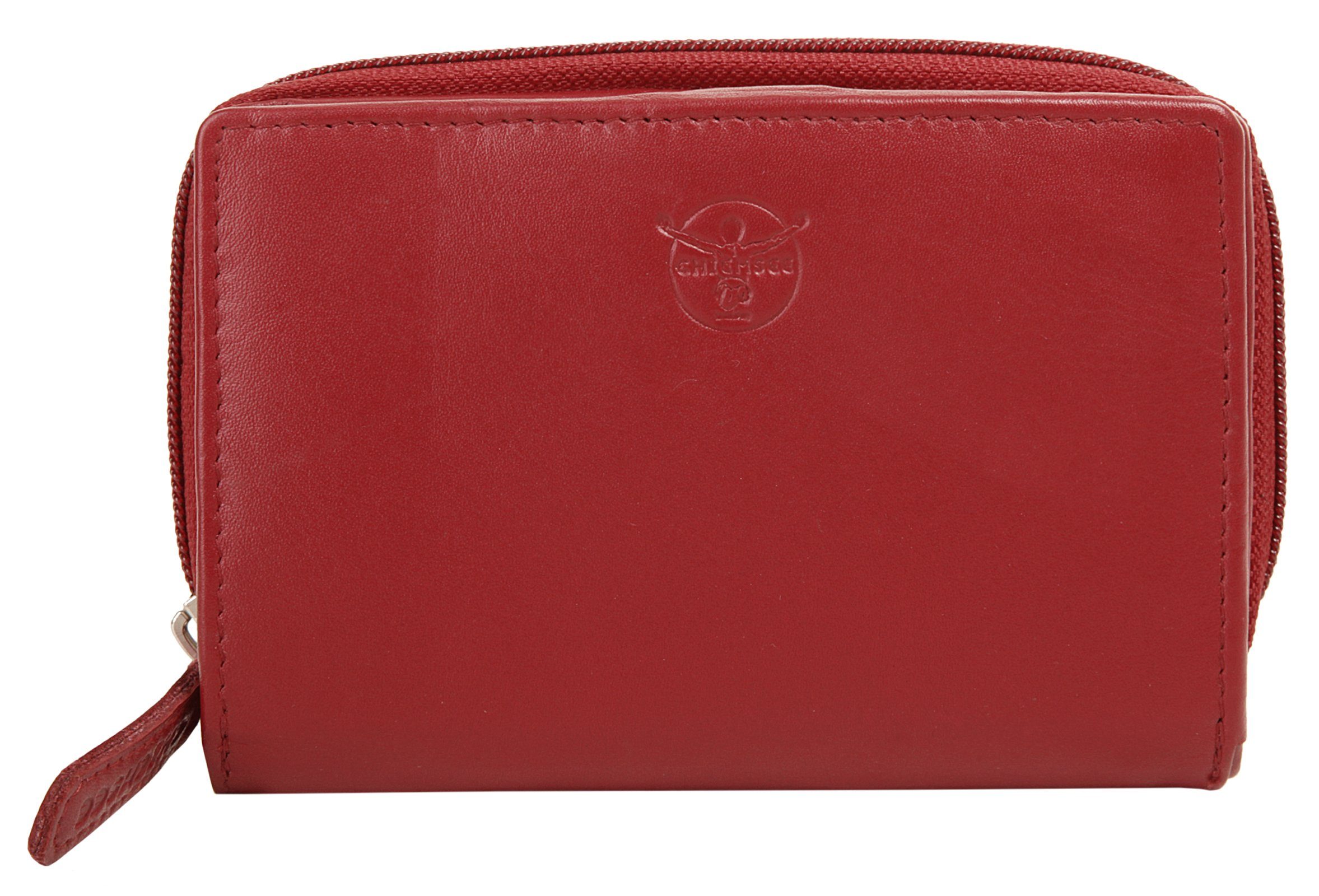 Chiemsee Portemonnee echt leder unisex portemonnees rood