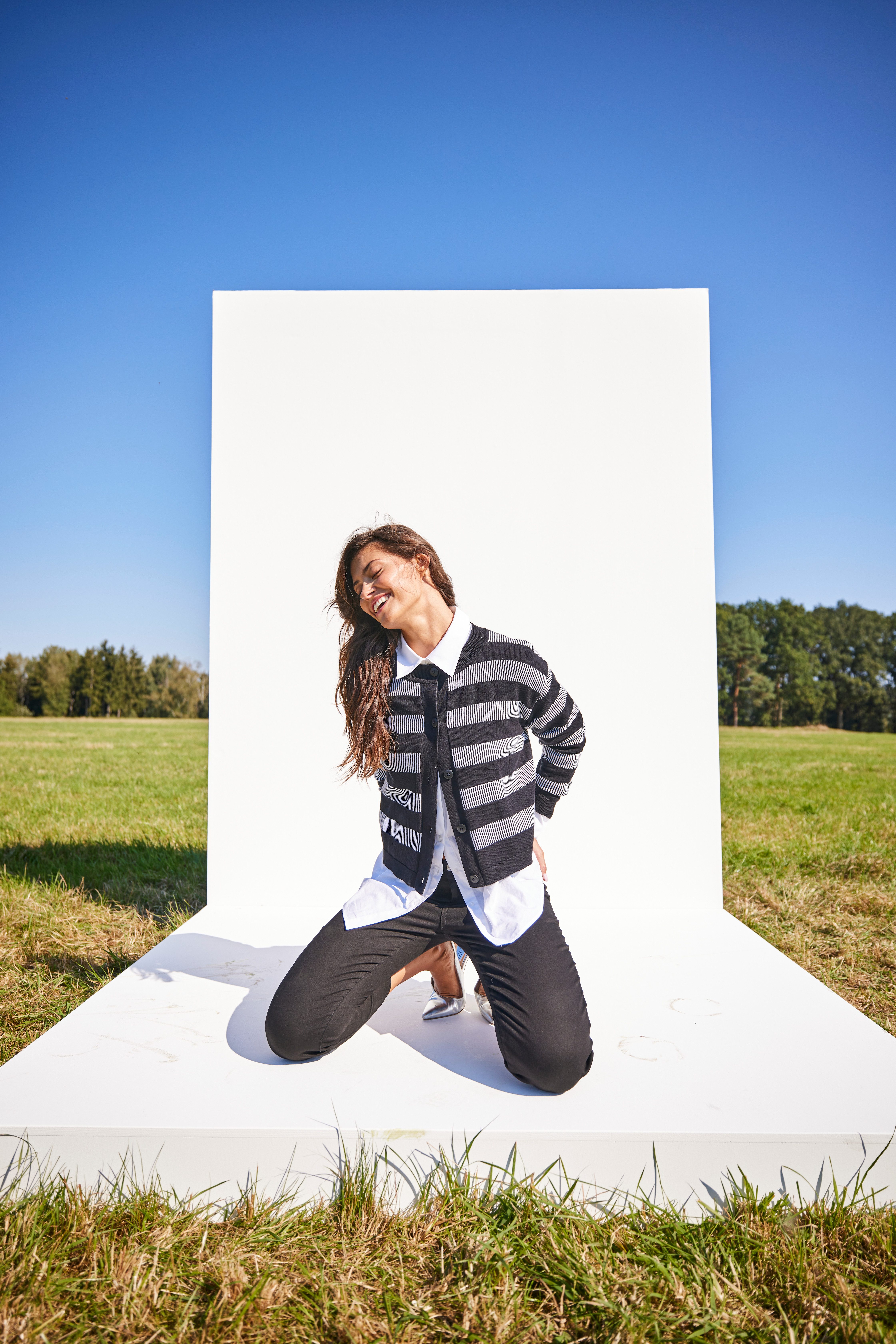 Aniston SELECTED Straight jeans in verkorte cropped lengte