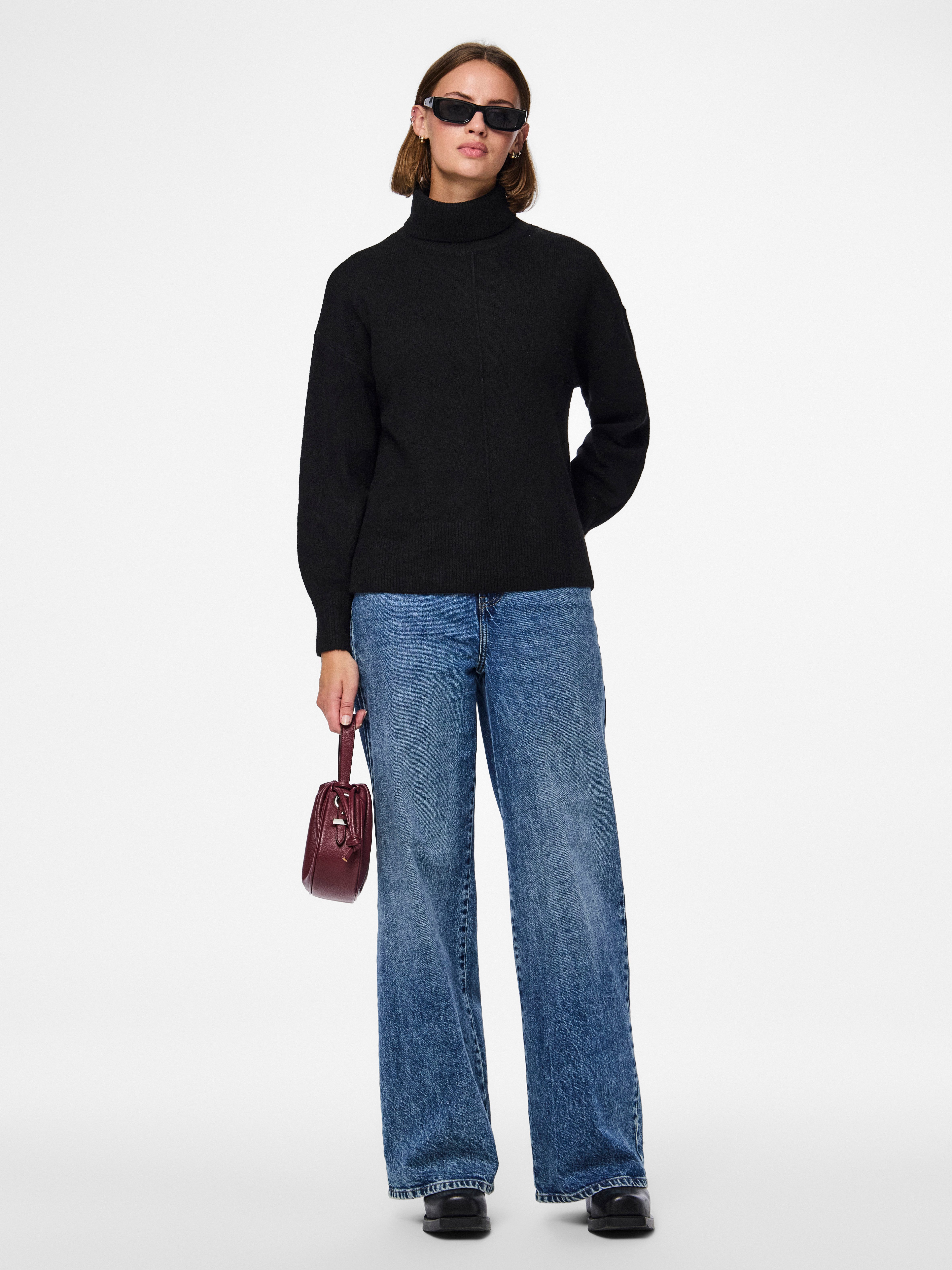 pieces Coltrui PCMALOU LS ROLLNECK KNIT NOOS BC