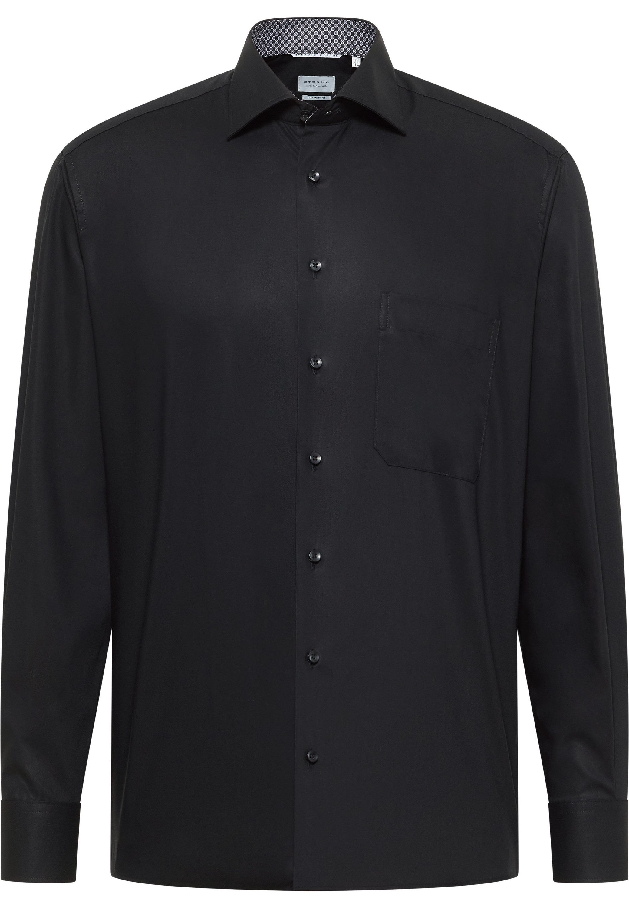 Eterna Overhemd met lange mouwen Comfort fit NON IRON (strijkvrij)