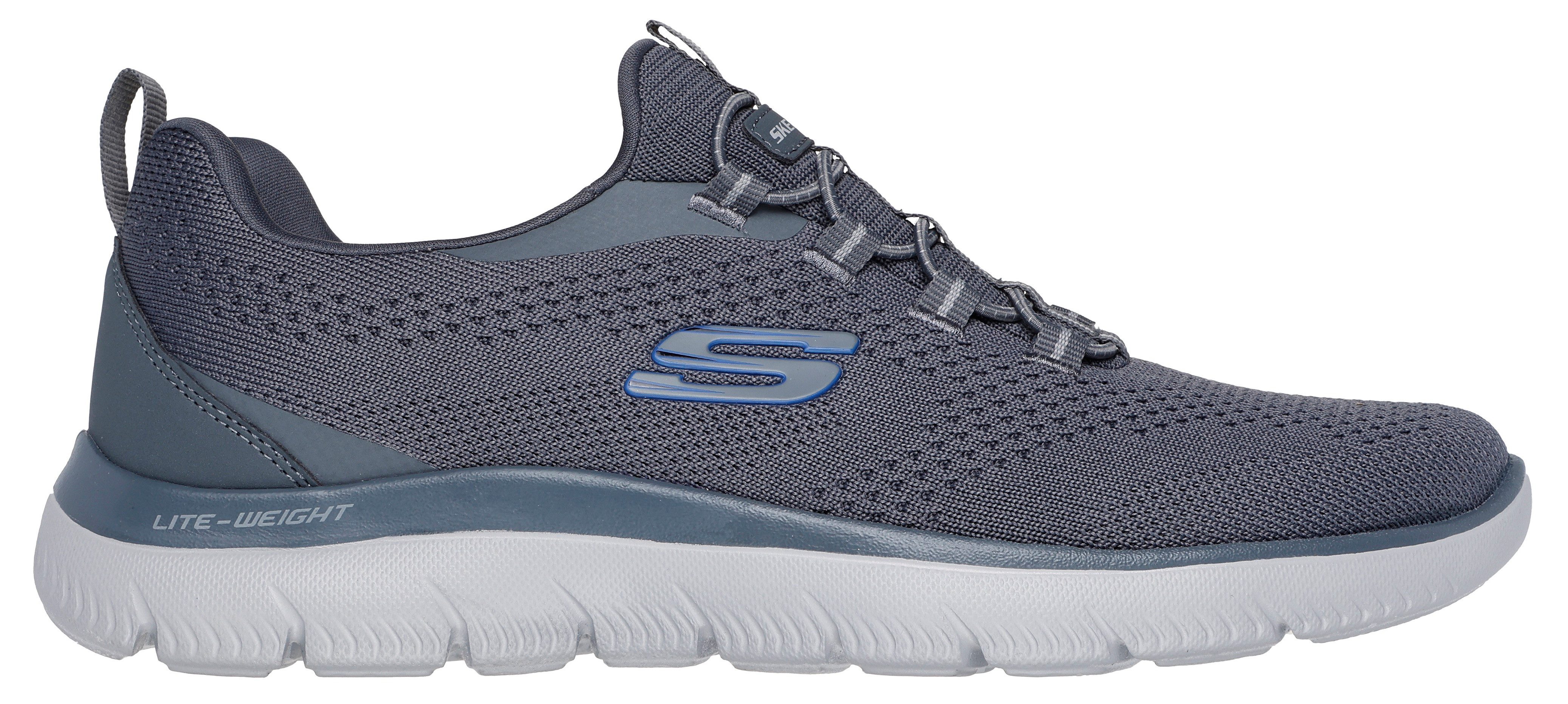 Skechers Slip-on sneakers SUMMITS-TALLO Slippers, vrijetijdsschoen, trainingsschoen om in te stappen
