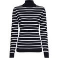 tommy hilfiger coltrui th ess cable roll-nk sweater ls blauw